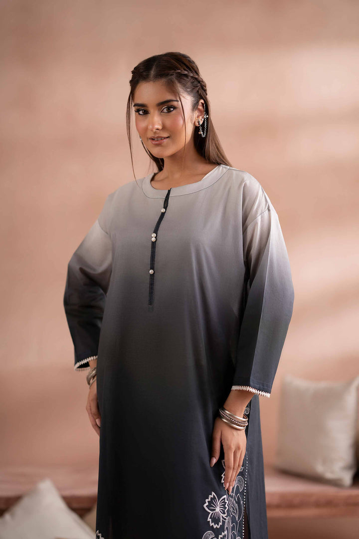 1 Piece - Printed Embroidered Shirt - PS25-153 - for Women - Pret Collection | Nishat | Shop Online