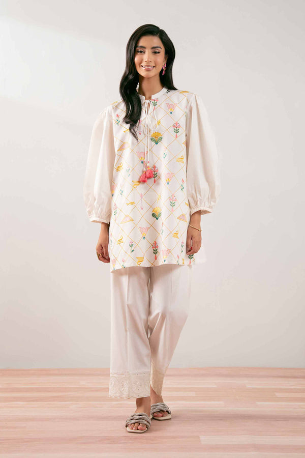 1 Piece - Embroidered Tunic - PS25-175 - for Women - Pret Collection | Nishat | Shop Online