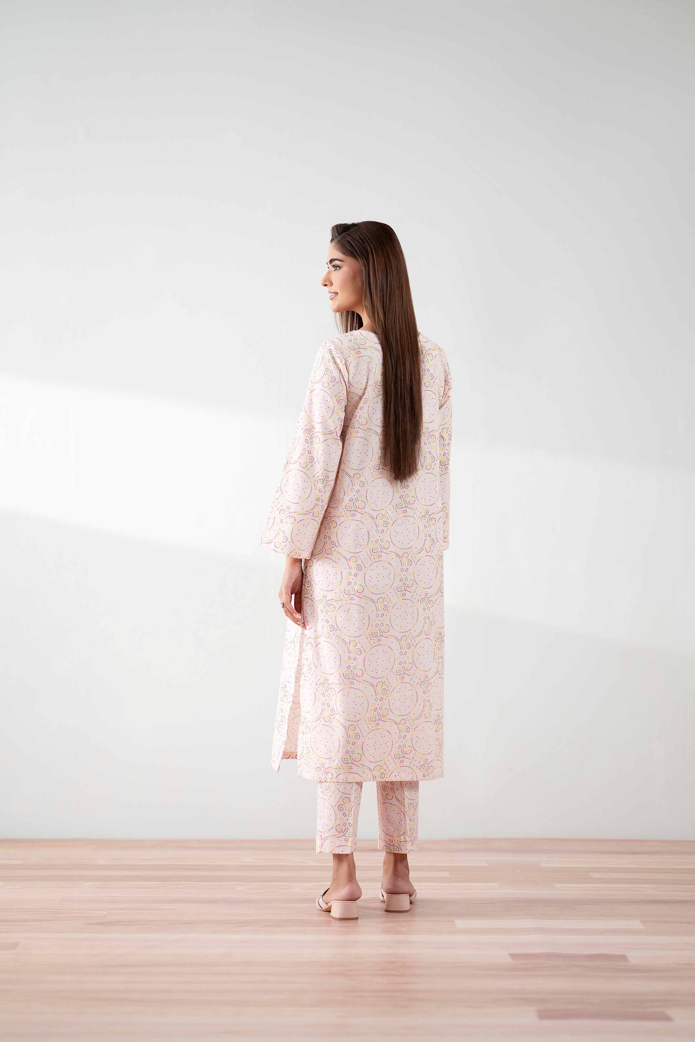 NishatUK - Pink Embroidered Cambric 2-piece ready to wear Dress