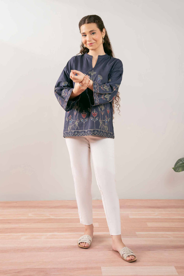 1 Piece - Embroidered Tunic - PS25-183 - for Women - Pret Collection | Nishat | Shop Online