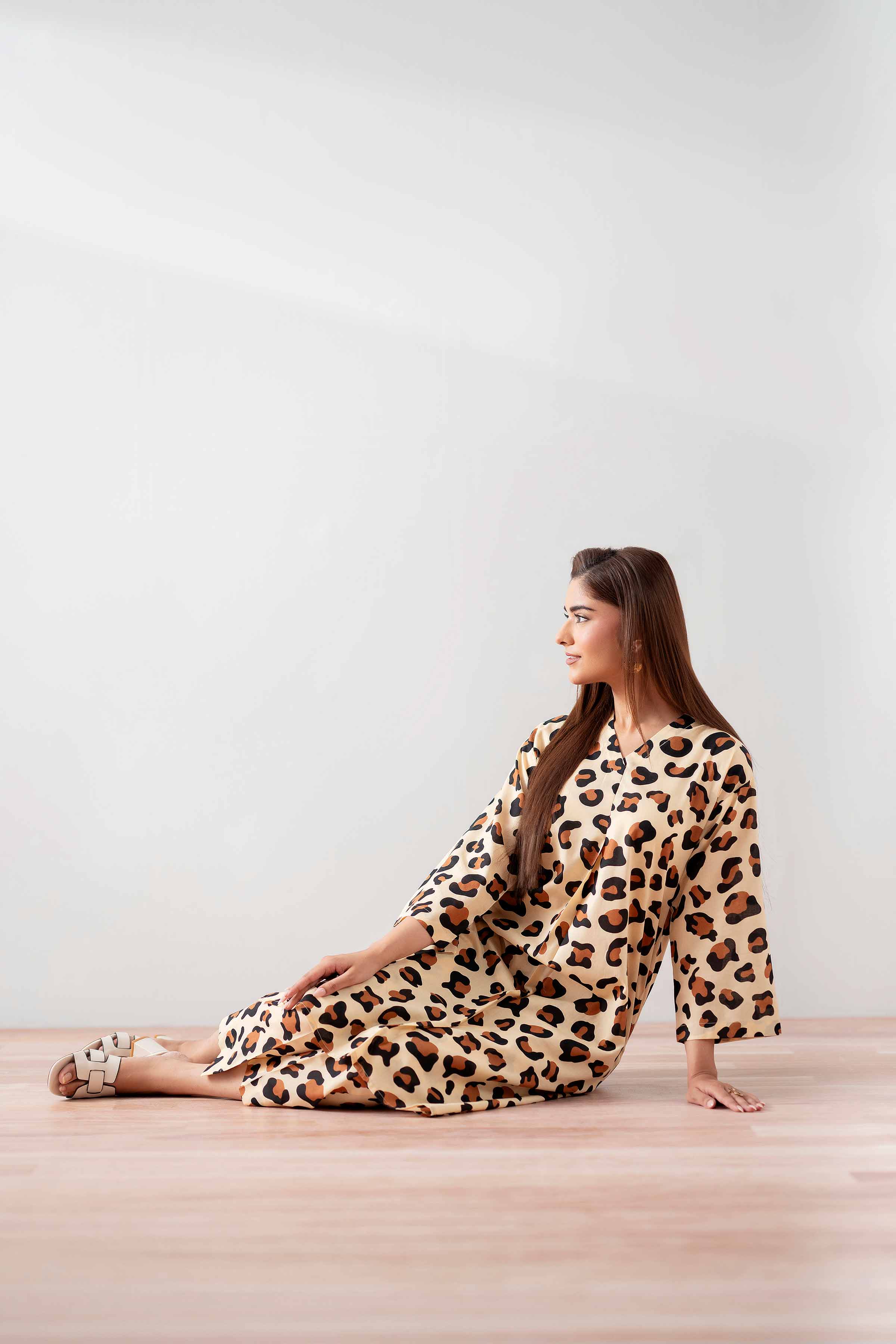 NishatUK - Skin Printed  Cambric 2-piece ready to wear Dress