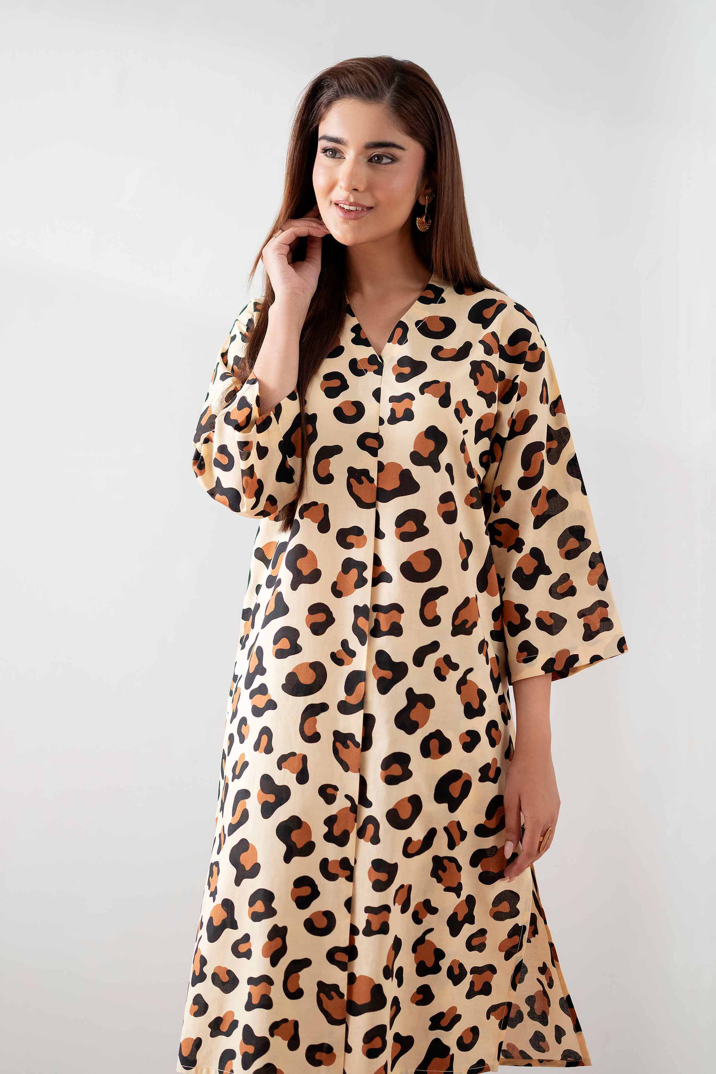 NishatUK - Skin Printed  Cambric 2-piece ready to wear Dress
