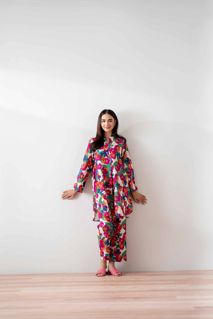 NishatUK - Multi Printed  Cambric 2-piece ready to wear Dress