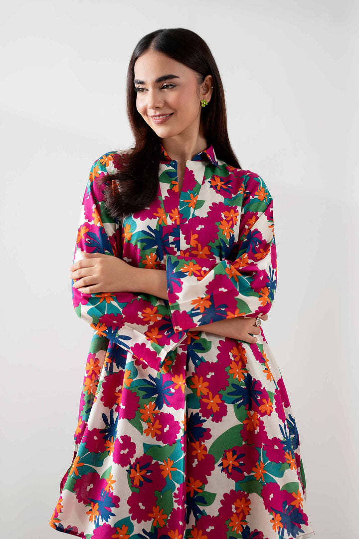 NishatUK - Multi Printed  Cambric 2-piece ready to wear Dress