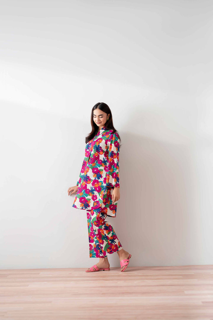 NishatUK - Multi Printed  Cambric 2-piece ready to wear Dress