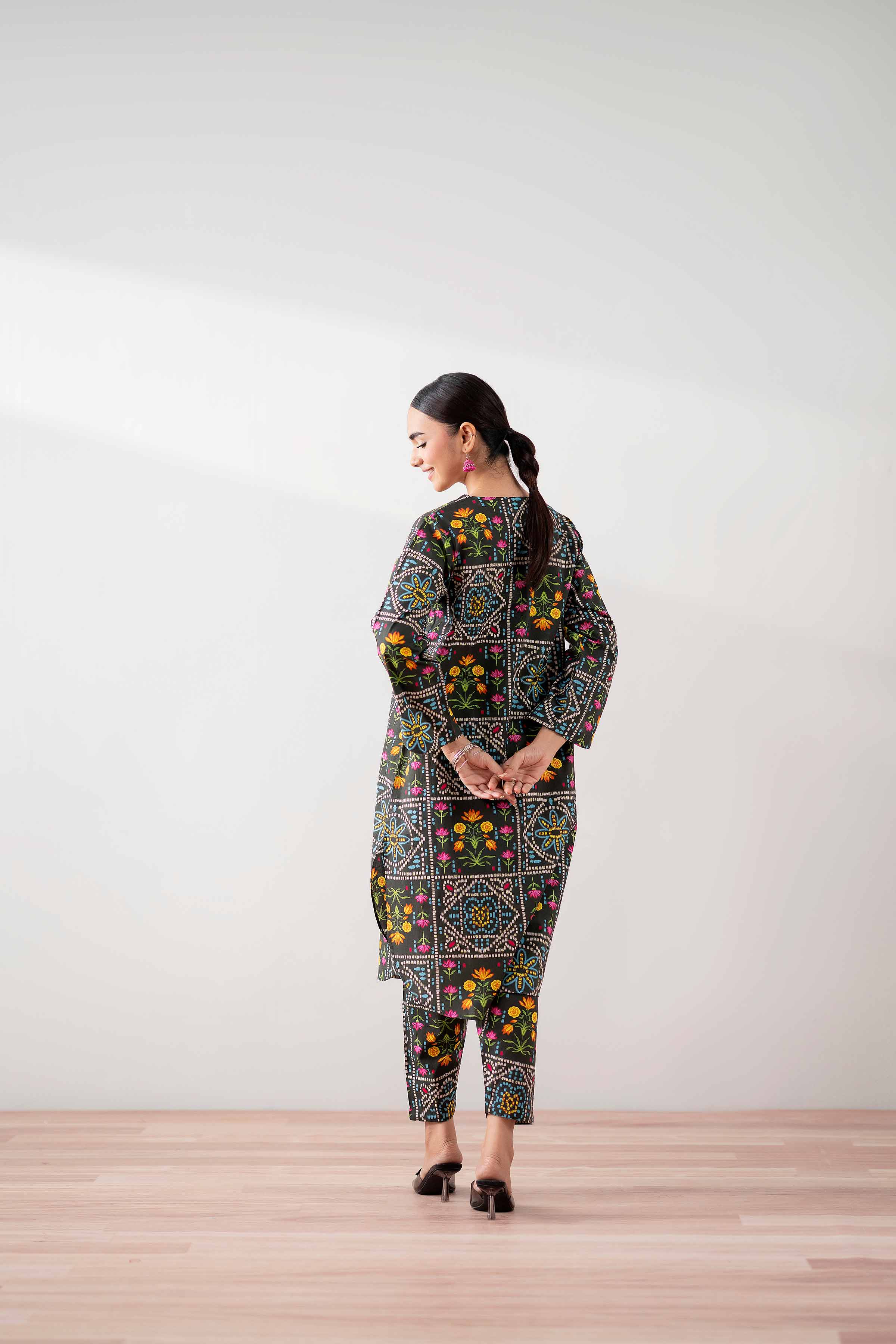 NishatUK - Multi Printed  Cambric 2-piece ready to wear Dress