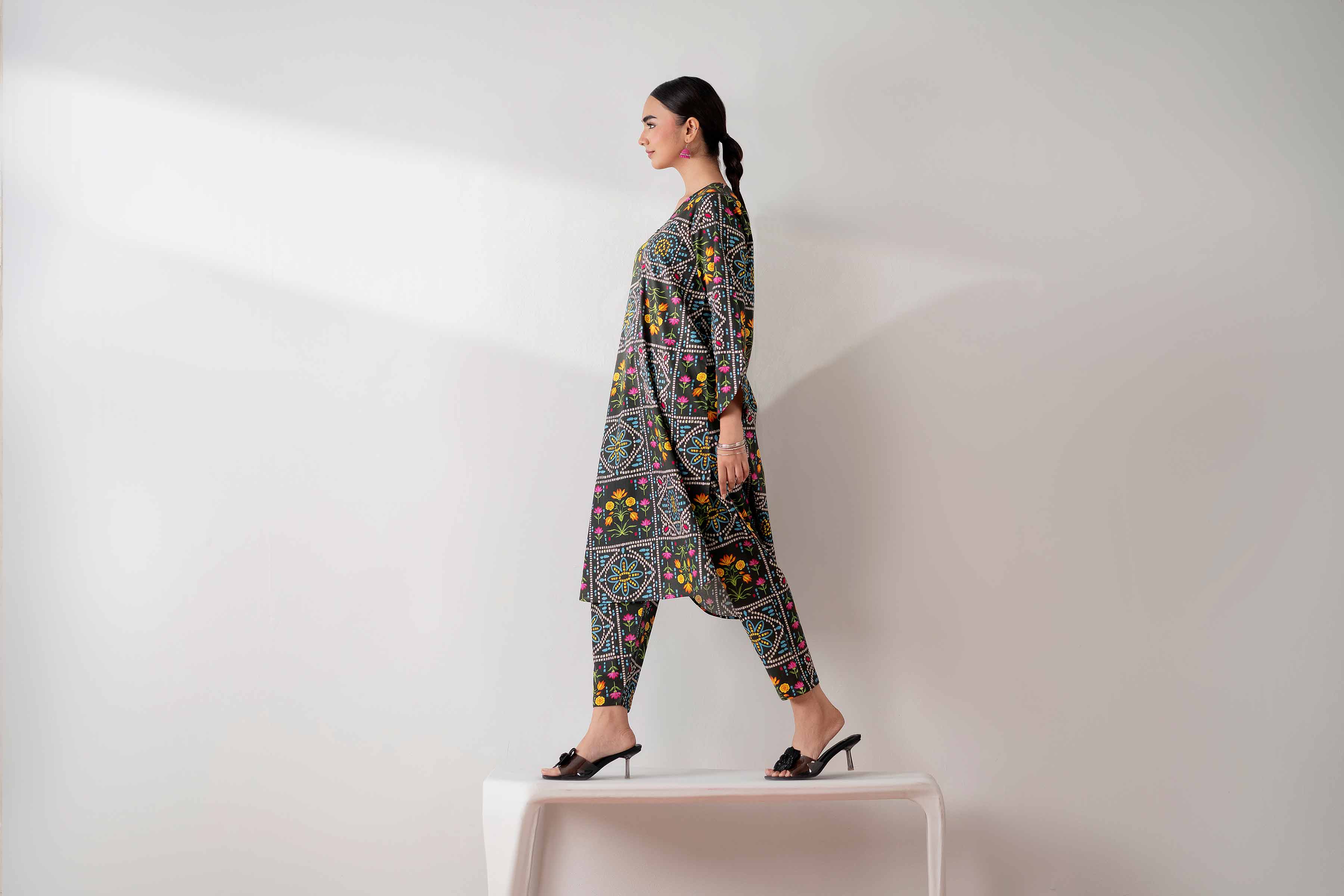 NishatUK - Multi Printed  Cambric 2-piece ready to wear Dress