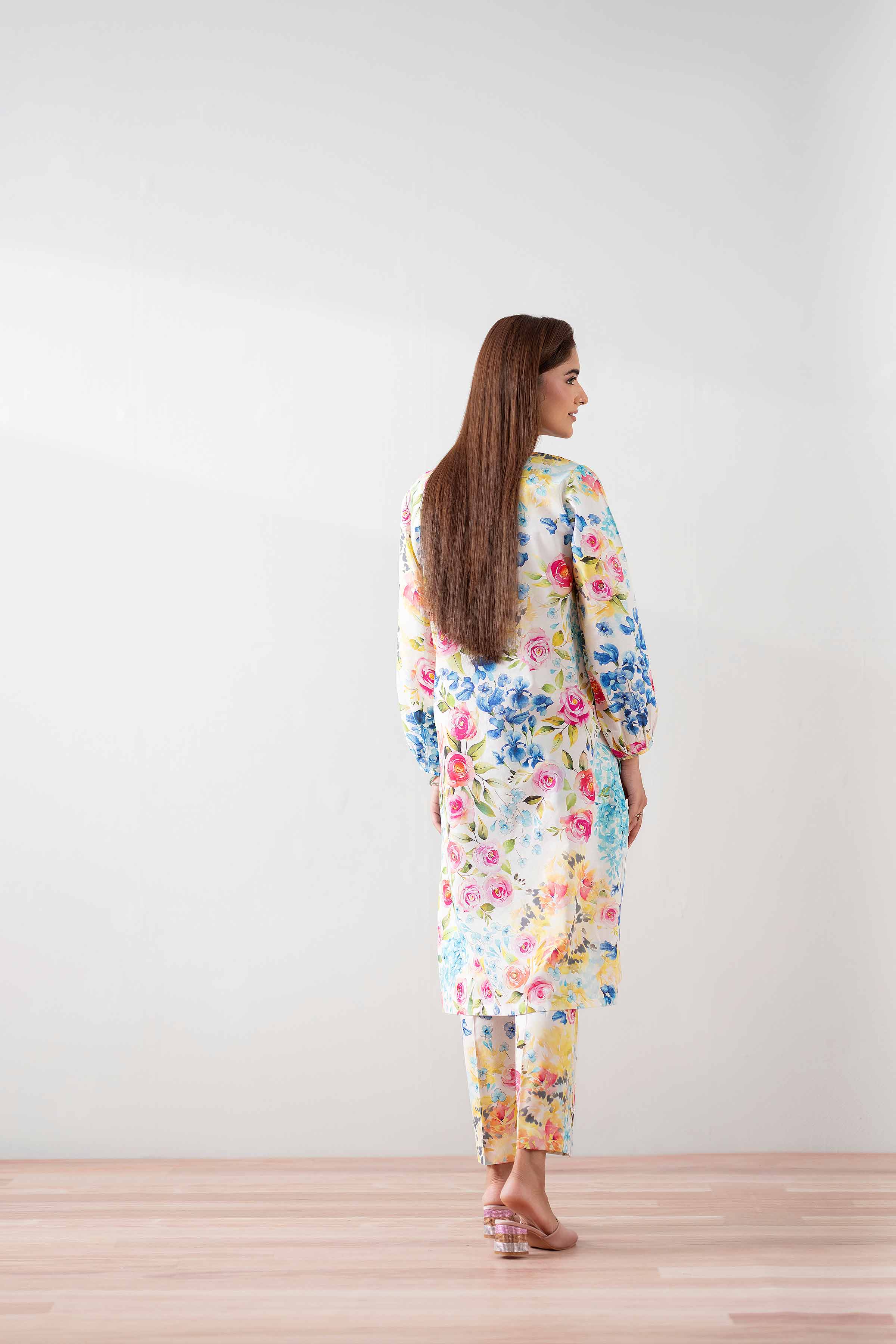 NishatUK - Multi Printed  Cambric 2-piece ready to wear Dress