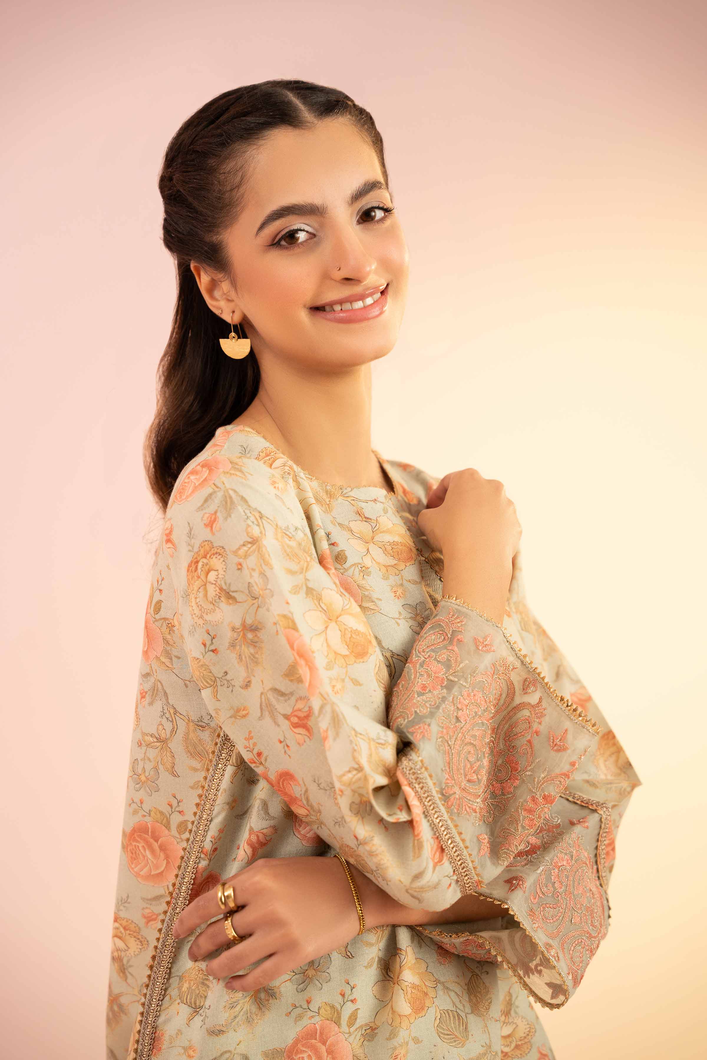 NishatUK - Sage Embroidered  Lawn 2-piece ready to wear Dress