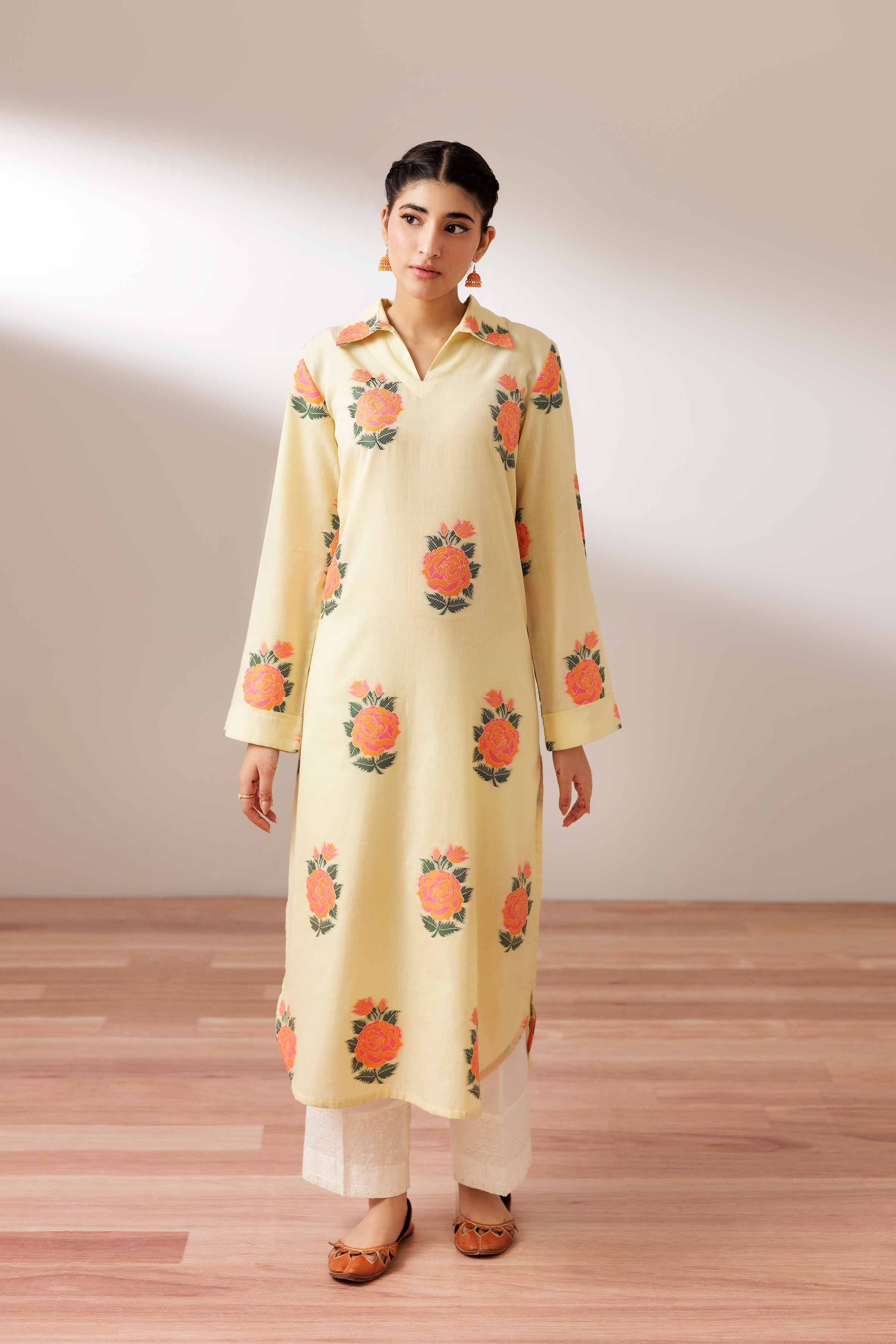 NishatUK - Sunshine Printed  Jacquard 1-piece ready to wear Shirt