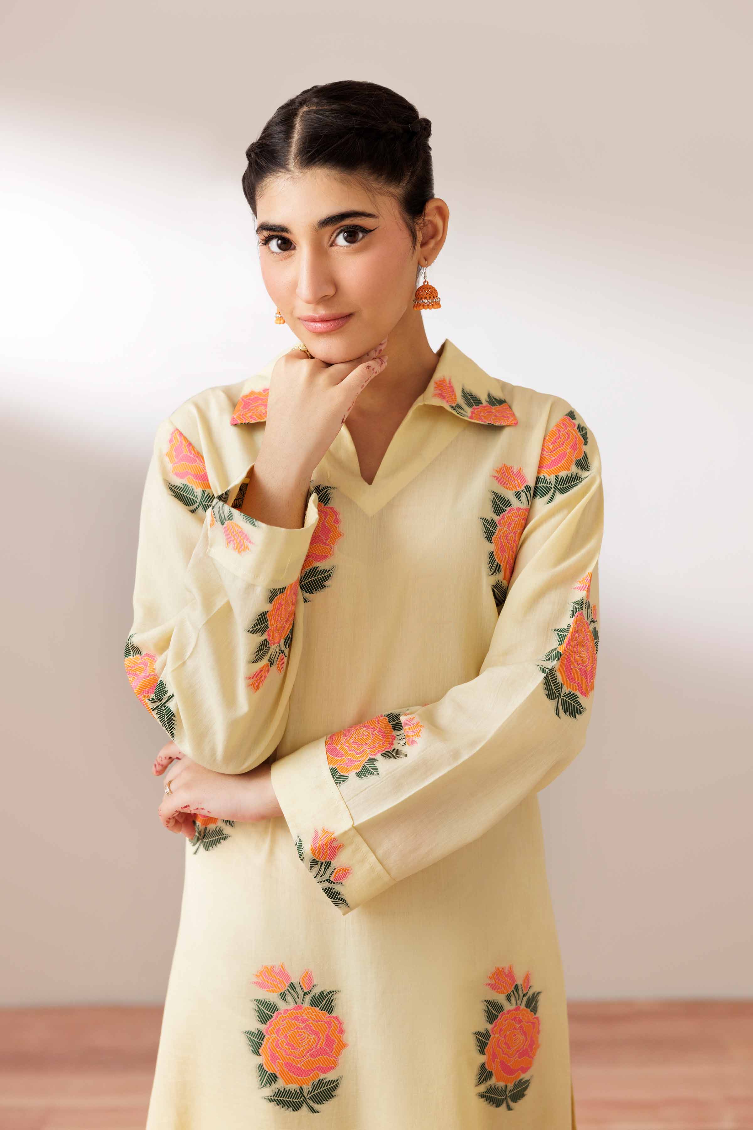 NishatUK - Sunshine Printed  Jacquard 1-piece ready to wear Shirt