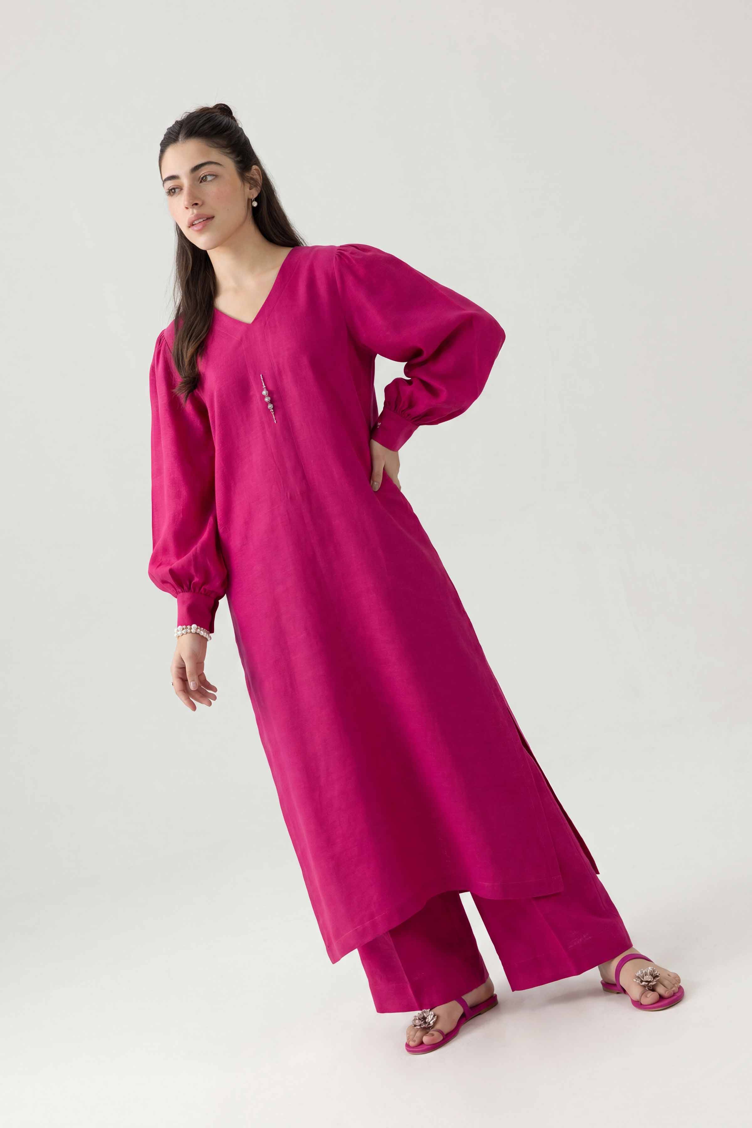 Nishat UK - Pink Embroidered Cotton 2 Pieces ready to wear Suit