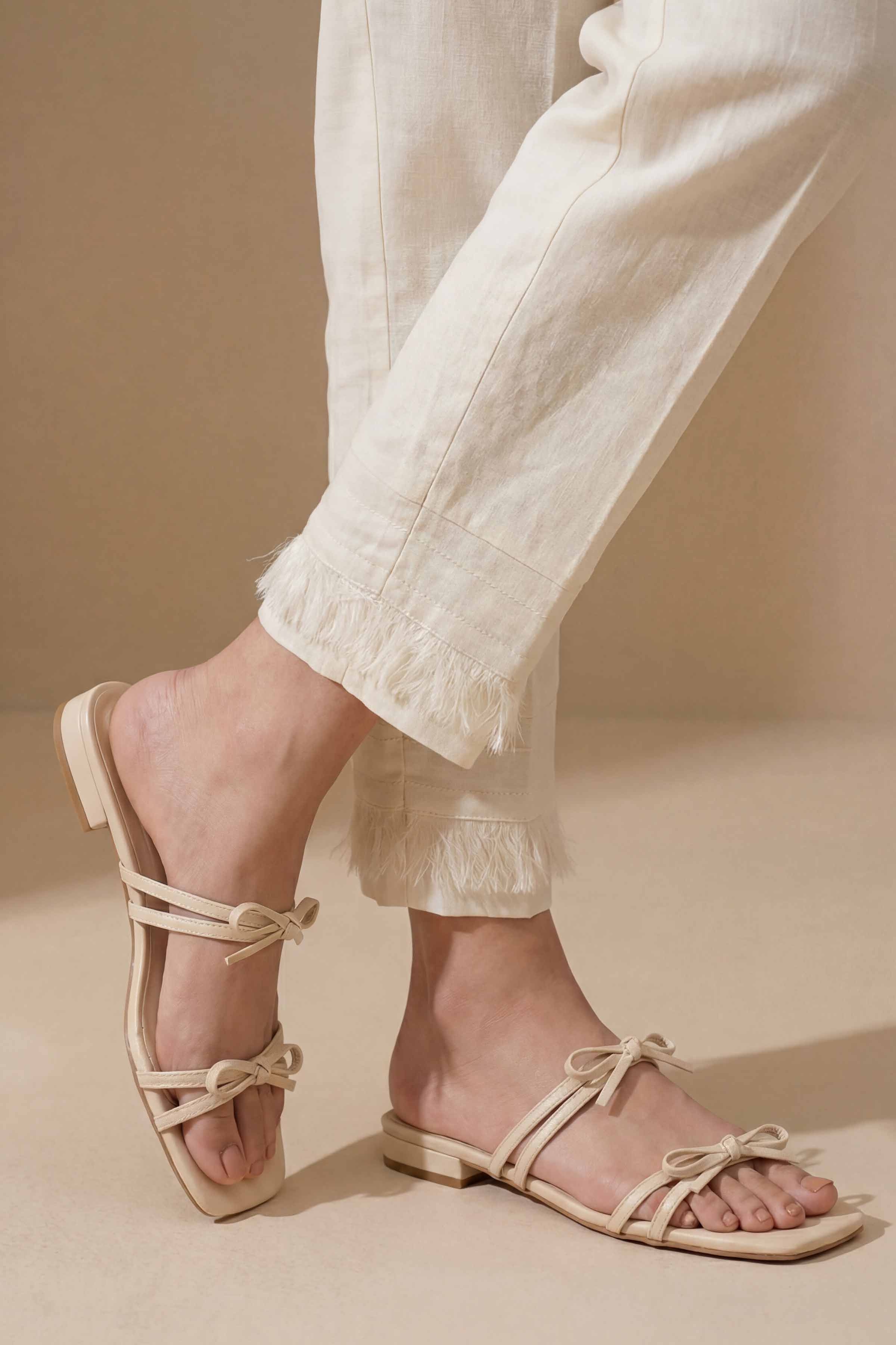 NishatUK - Off White Solids Cambric 1-piece ready to wear trouser