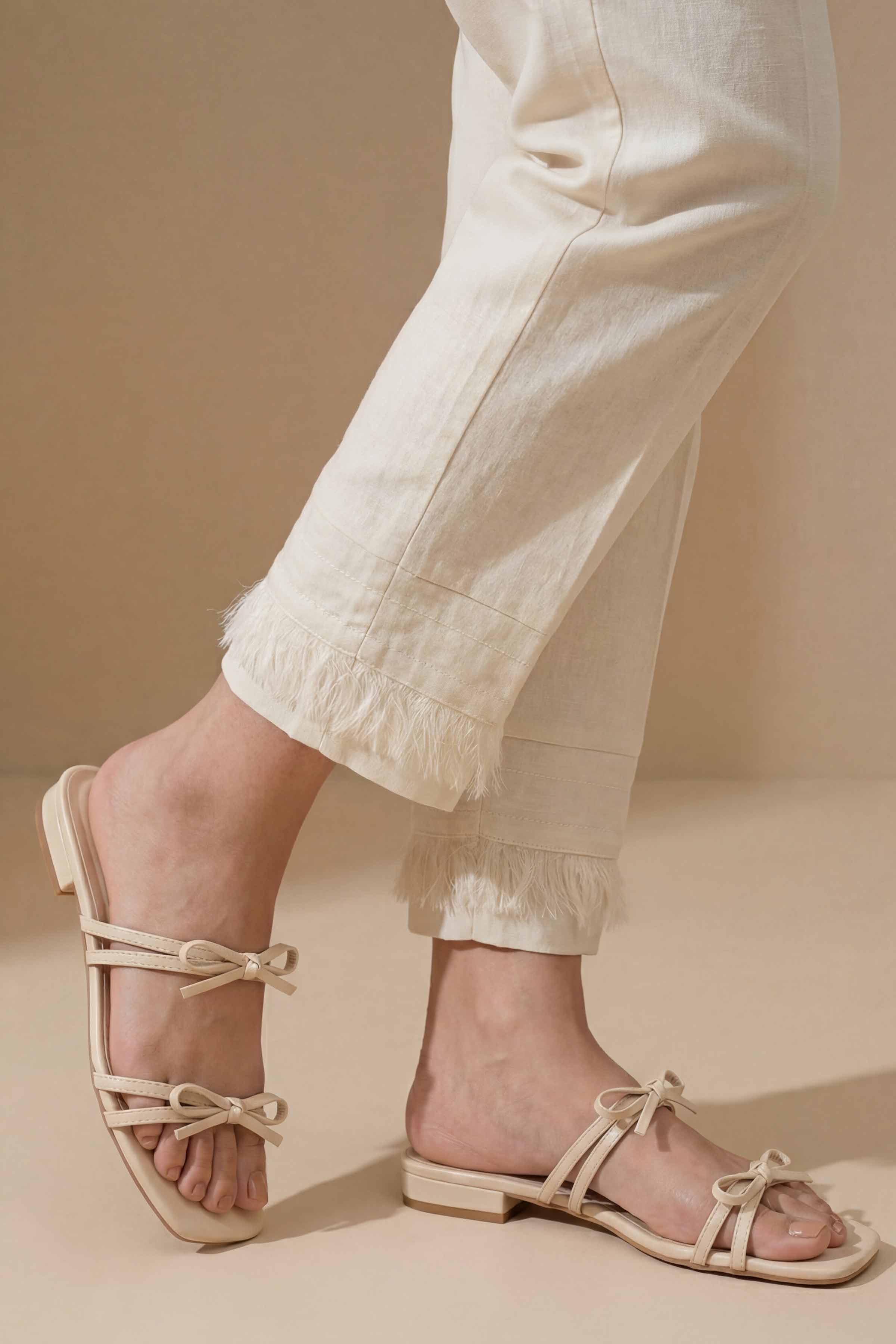 NishatUK - Off White Solids Cambric 1-piece ready to wear trouser