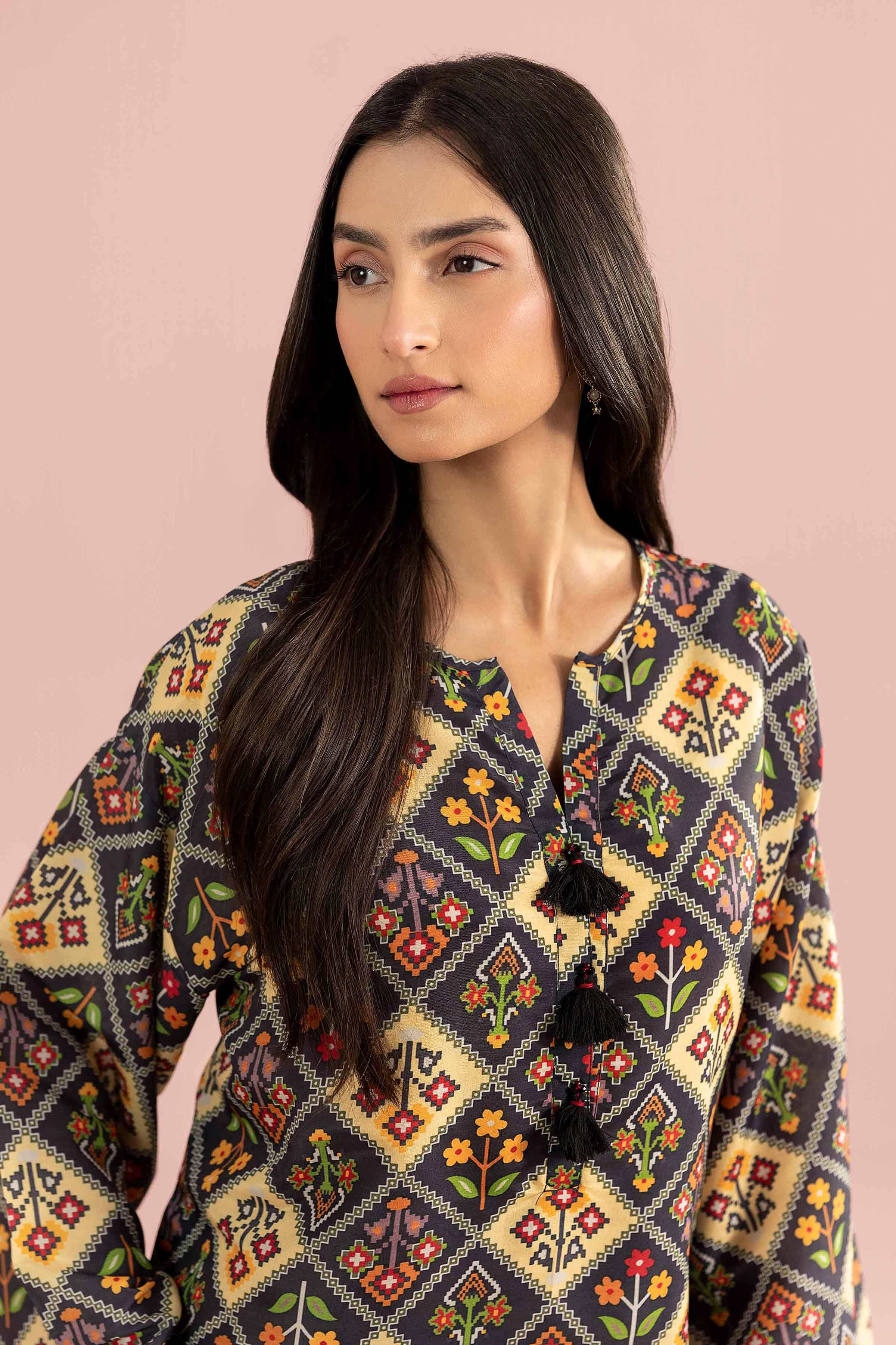 NishatUK - Blue Printed Lawn 2-piece ready to wear Dress