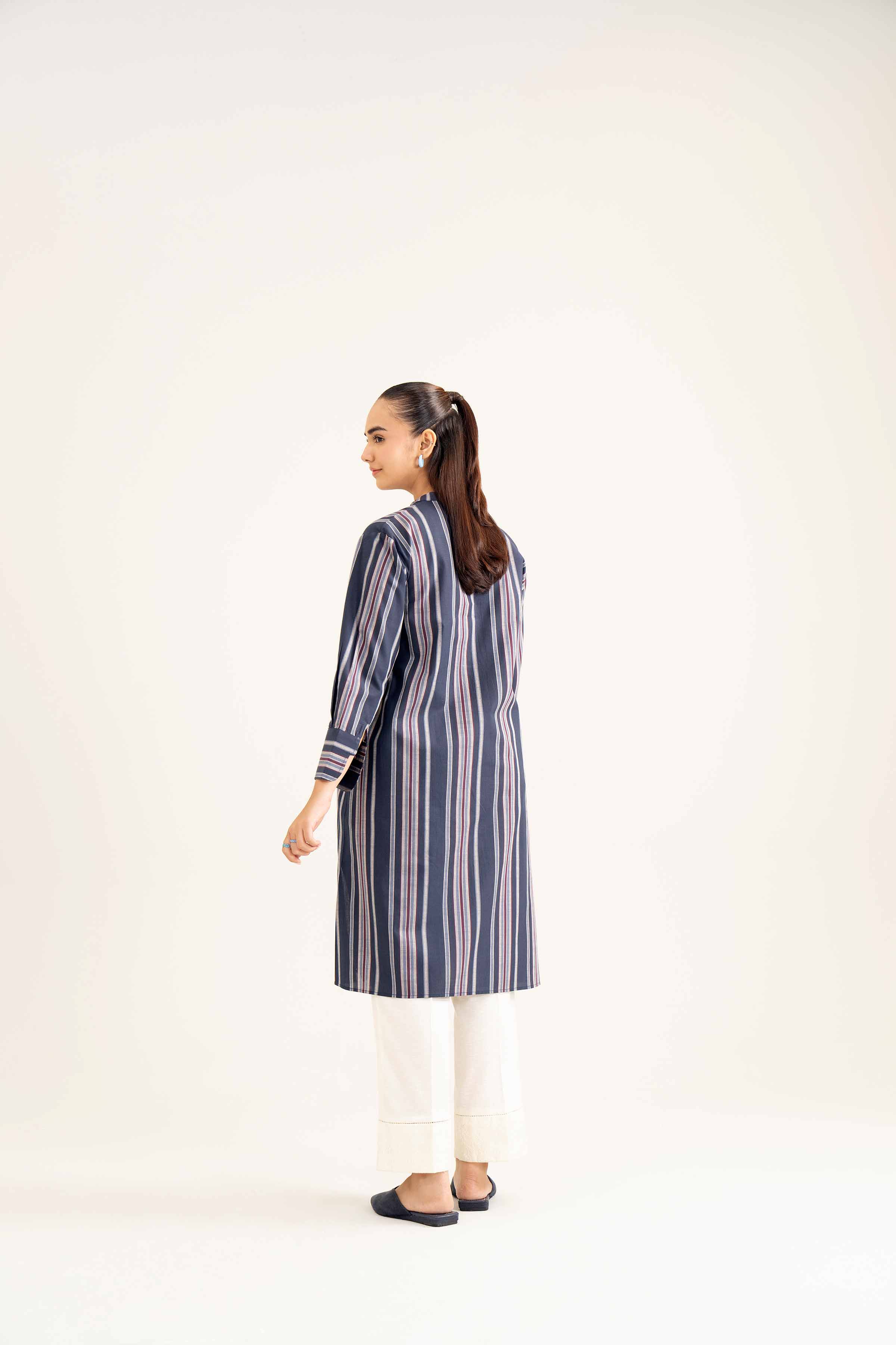 NishatUK - Brown Solids  Yarn Dyed 1-piece ready to wear Shirt