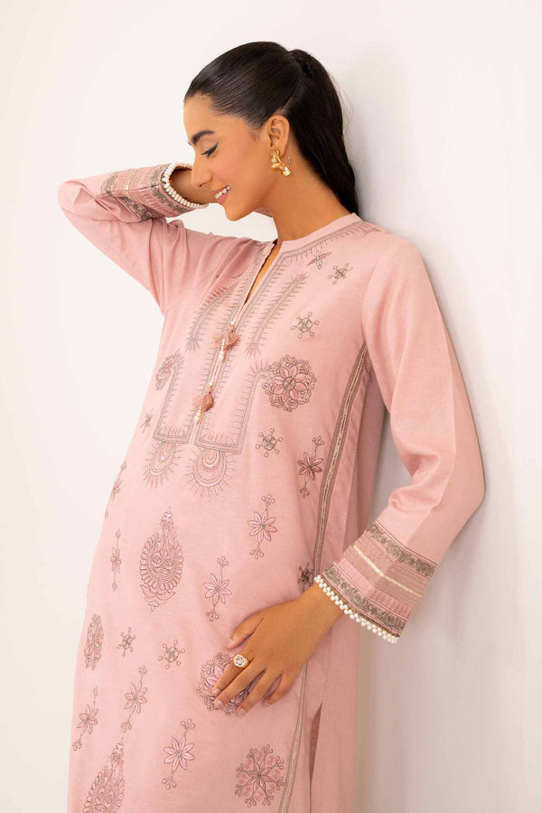 2 Piece Light Pink Karandi Co-ord Set