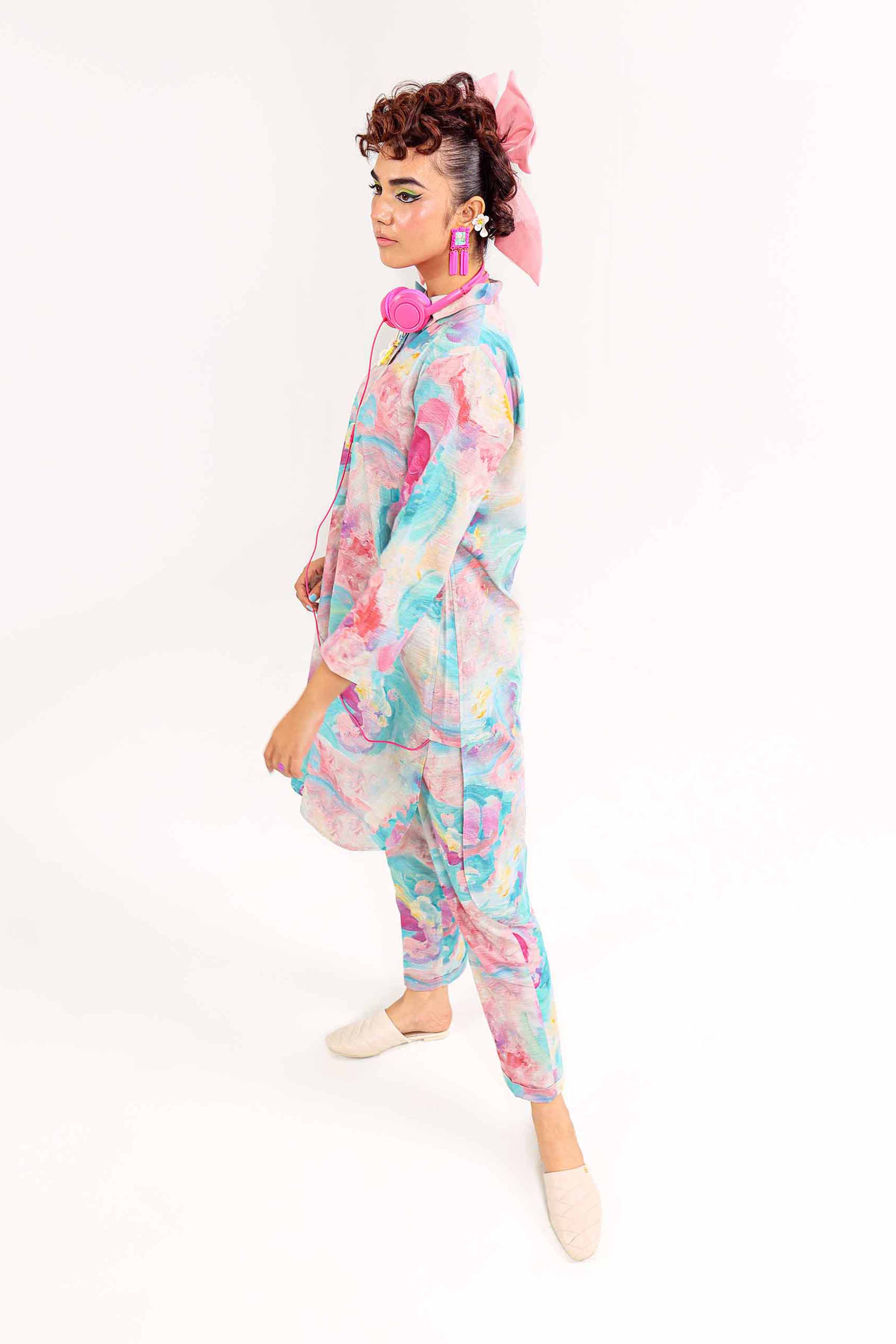 NishatUK - Off White Printed Khaddar 2-piece ready to wear Dress