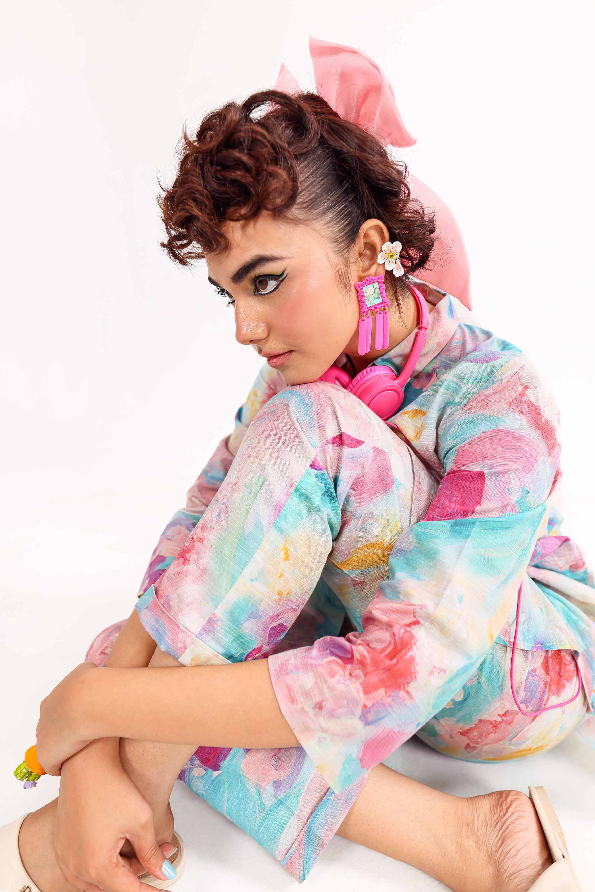 NishatUK - Off White Printed Khaddar 2-piece ready to wear Dress