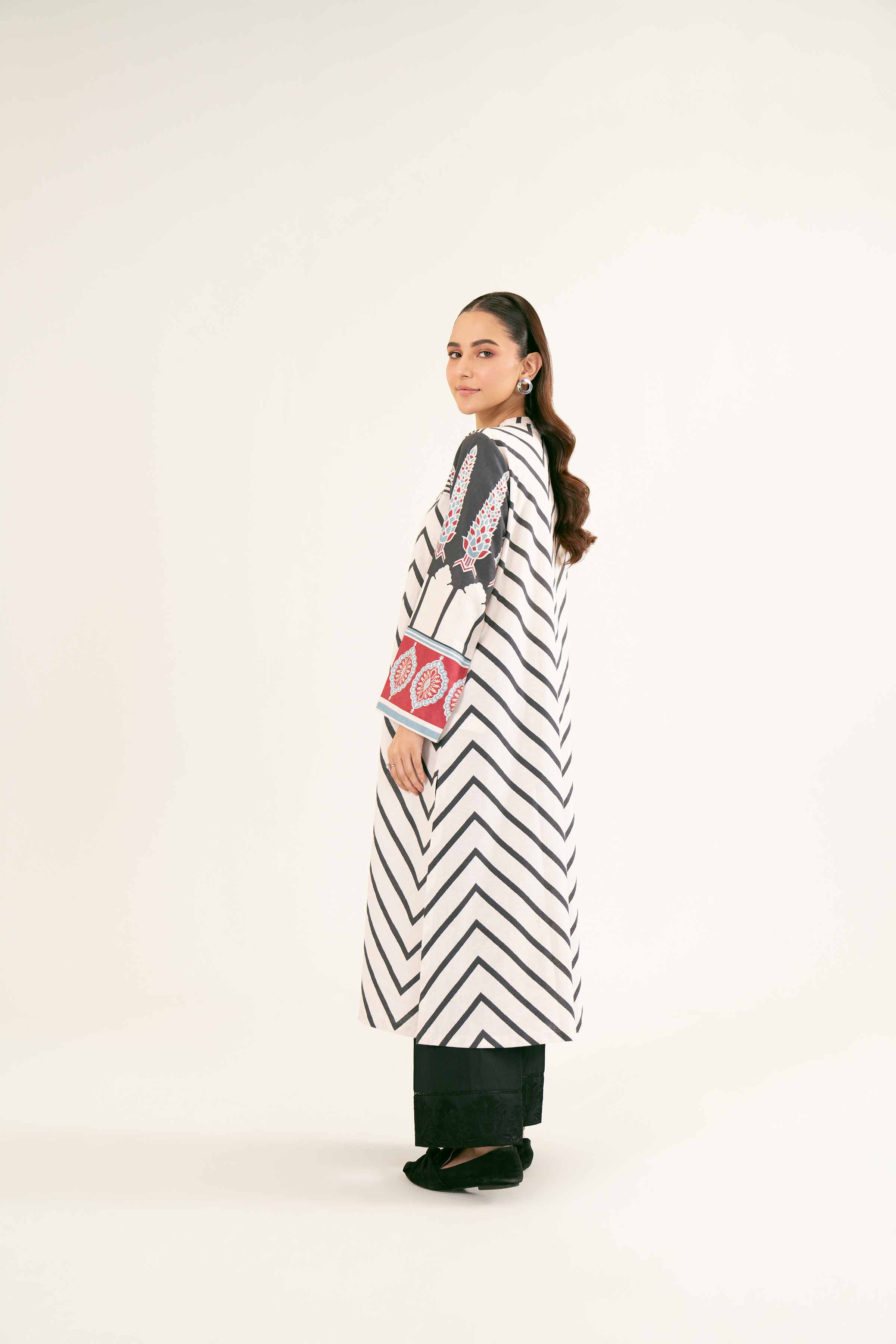 NishatUK - Brown Embroidered   Karandi 1-piece ready to wear Shirt