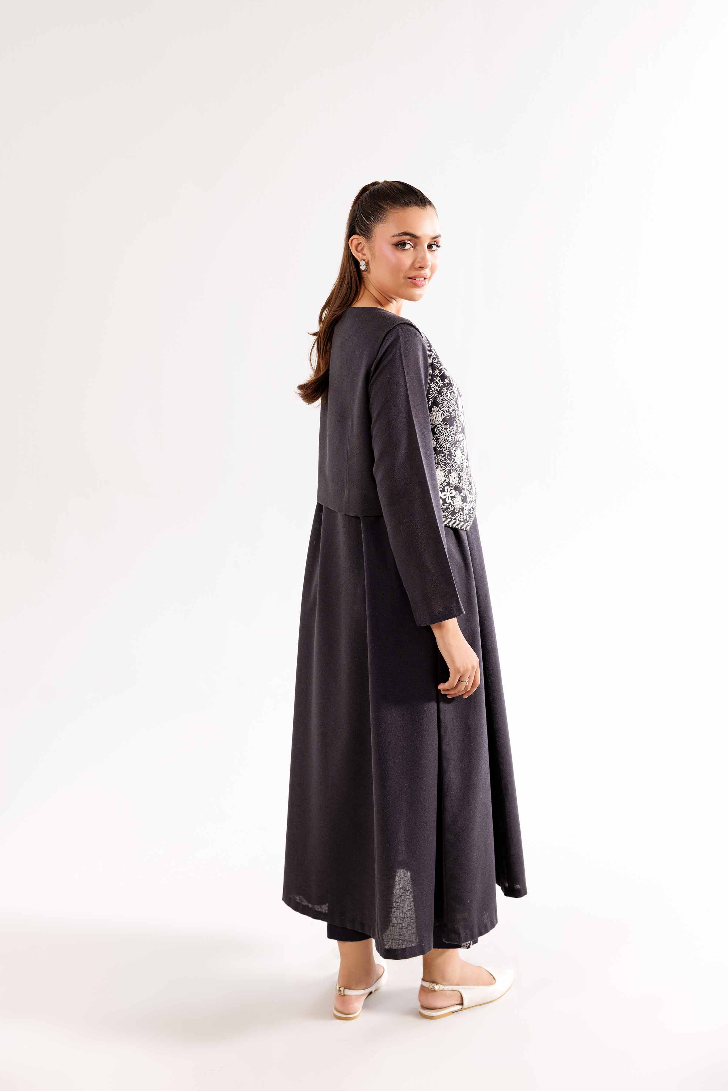NishatUK - Brown Embroidered   Karandi 3-piece ready to wear Suit