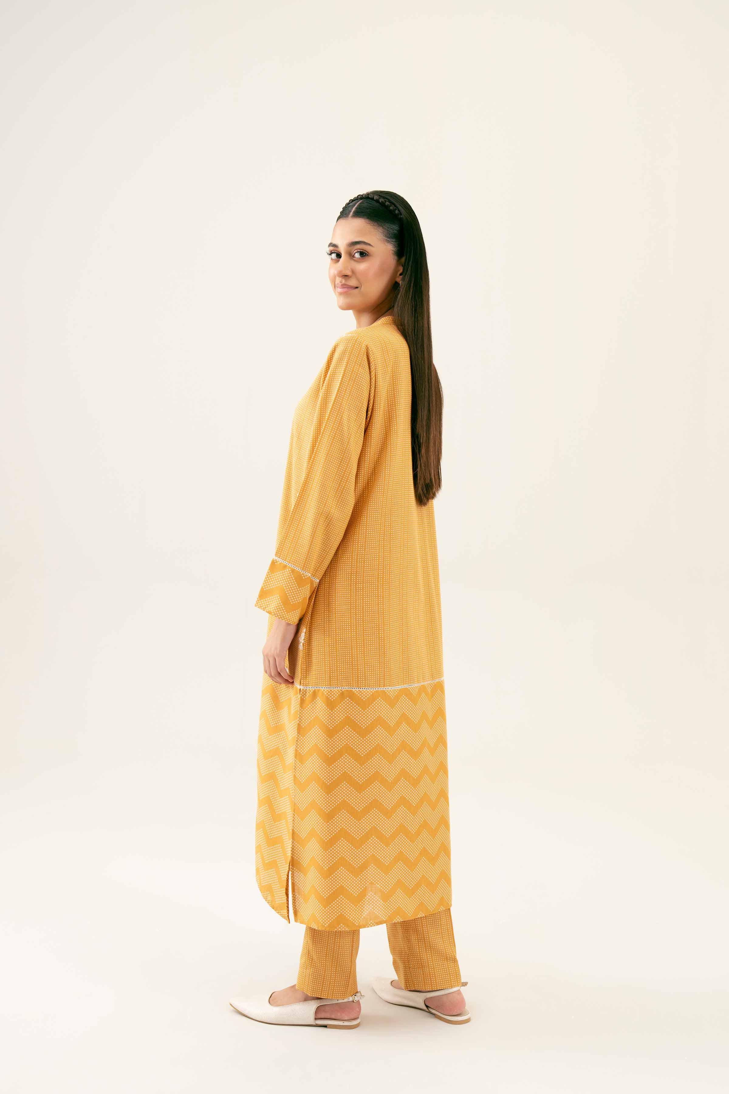 NishatUK - Brown Embroidered   Karandi 2-piece ready to wear Dress