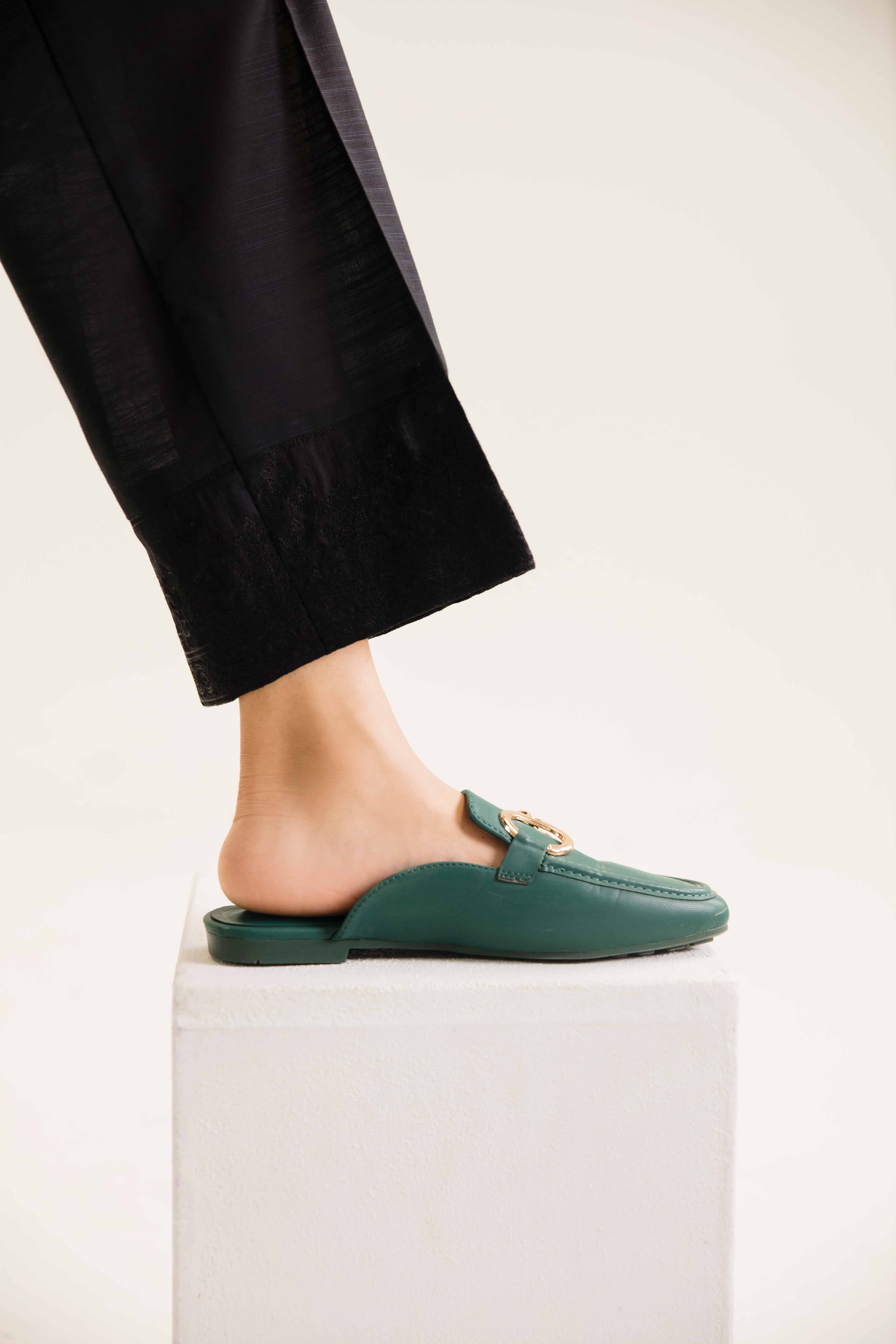 NishatUK - Brown Embroidered  Khaddar 1-piece ready to wear Trouser