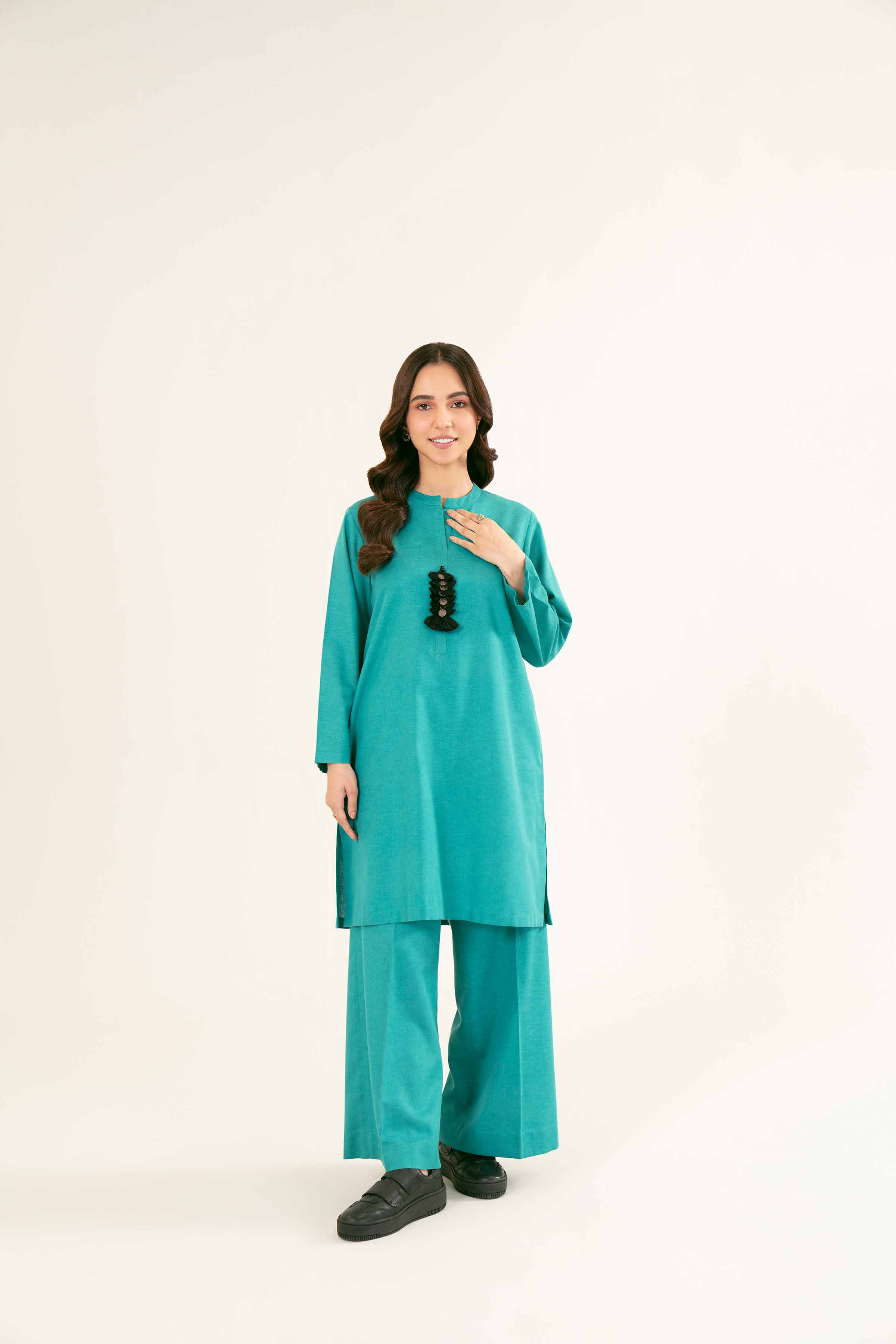 NishatUK - Brown Solids  Karandi 2-piece ready to wear Dress