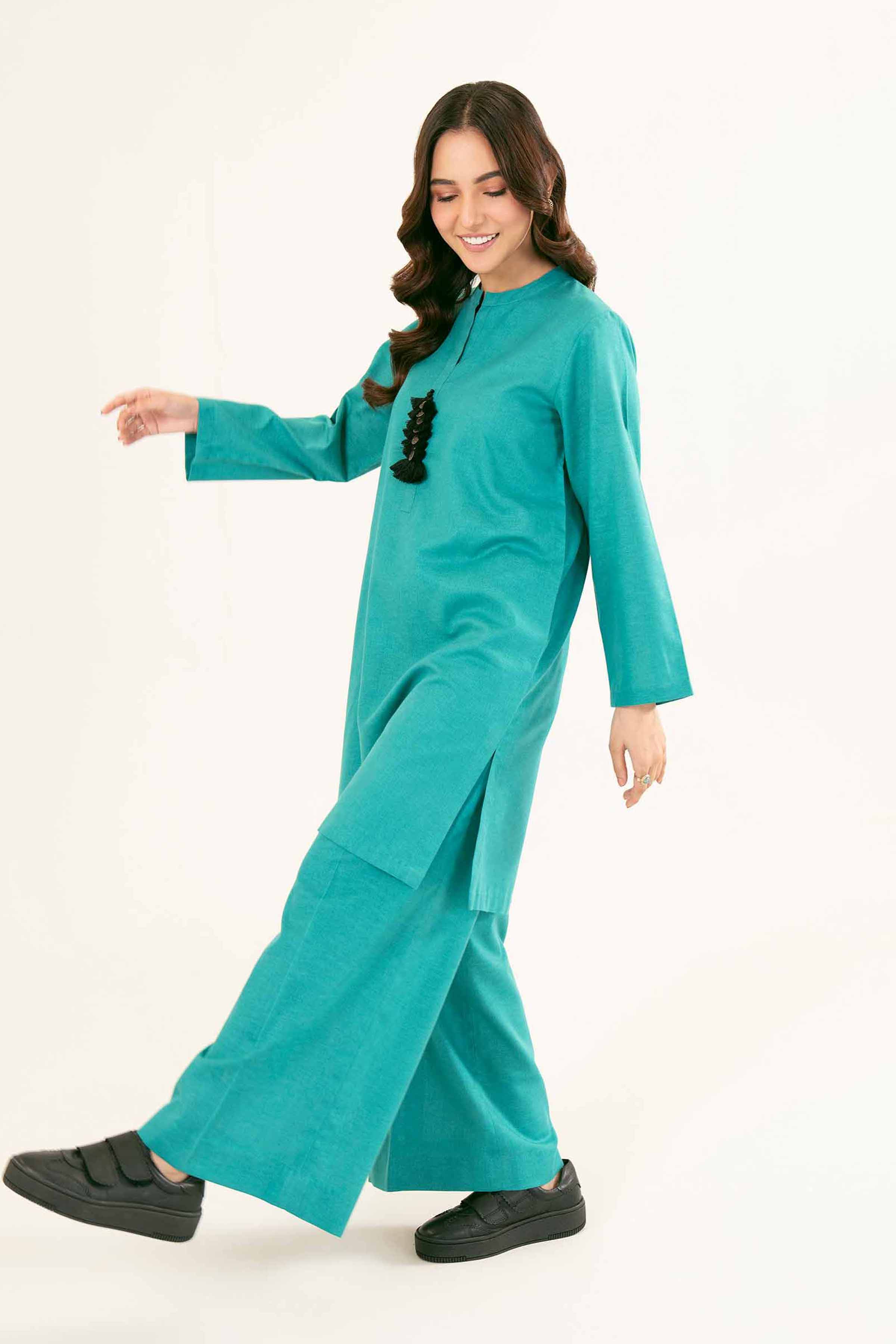 NishatUK - Brown Solids  Karandi 2-piece ready to wear Dress