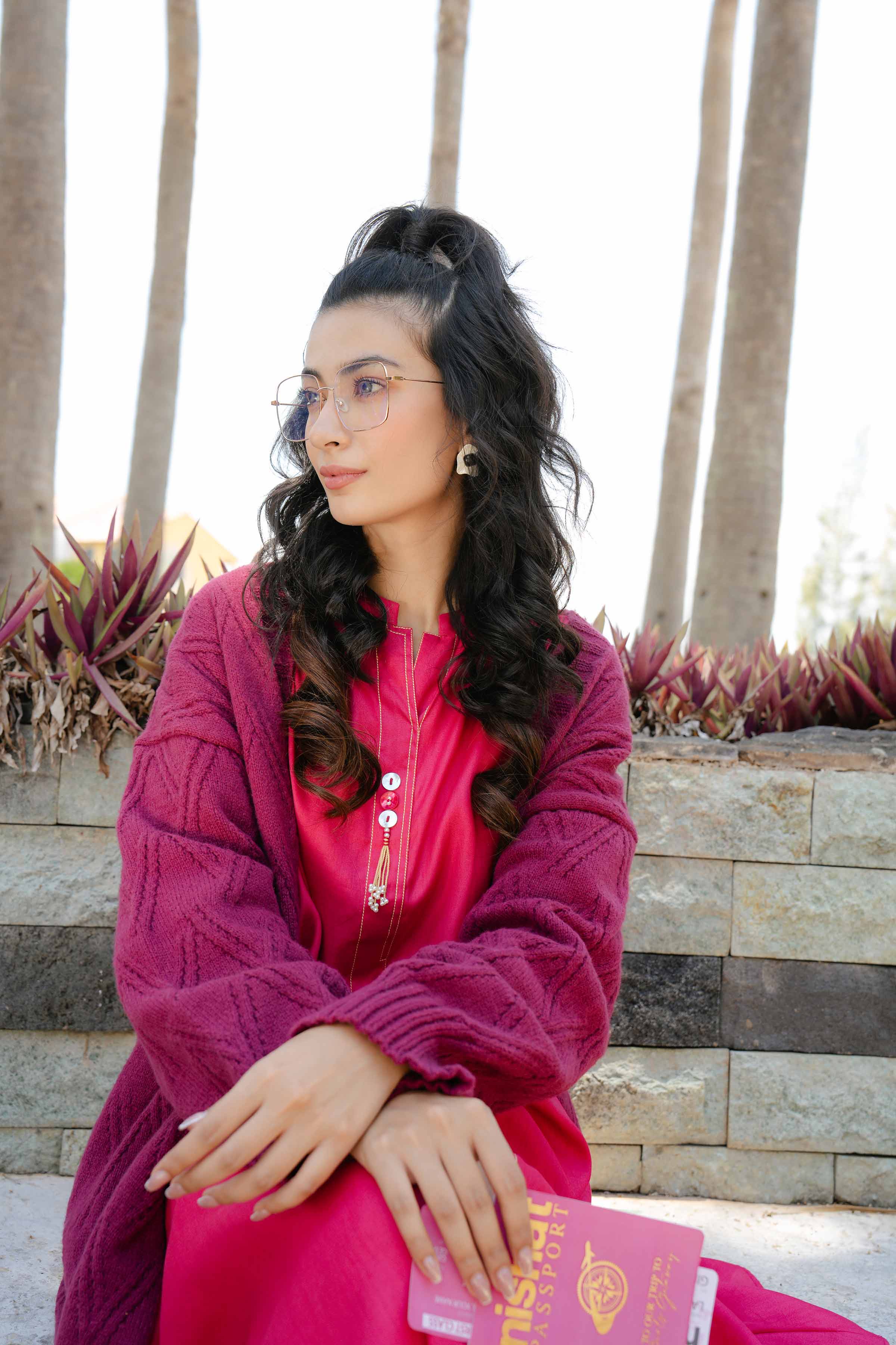 NishatUK - Brown Solids  Satin 2-piece ready to wear Dress