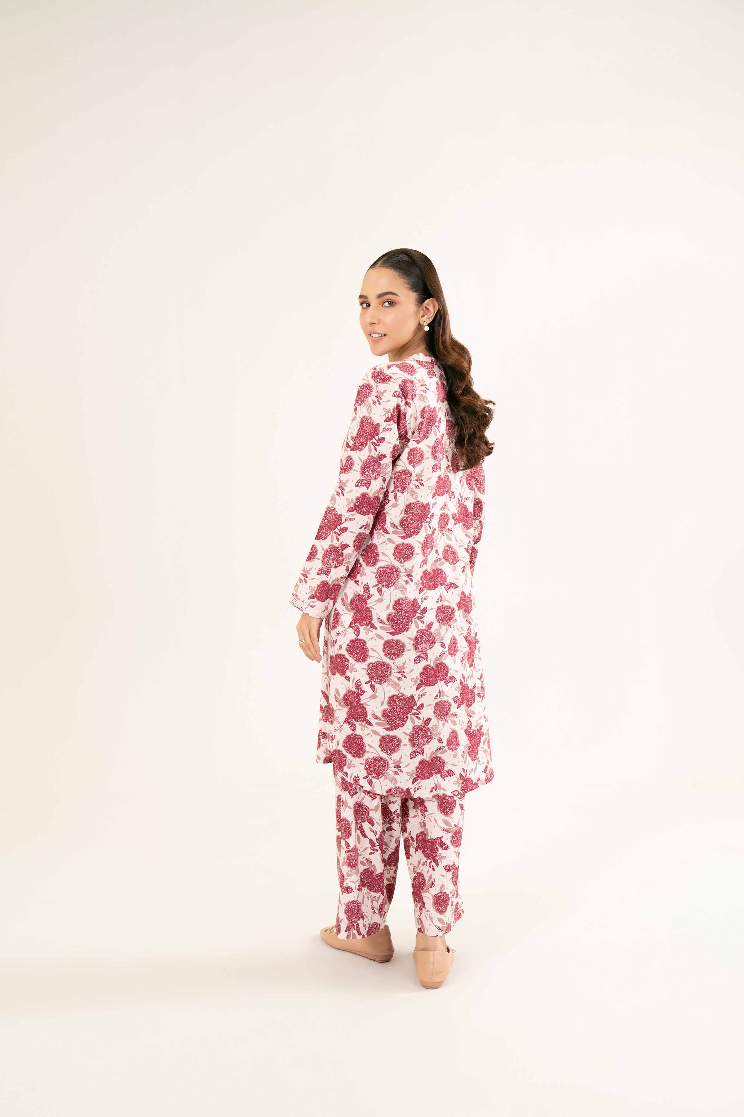 NishatUK - Brown Printed  Karandi 2-piece ready to wear Dress