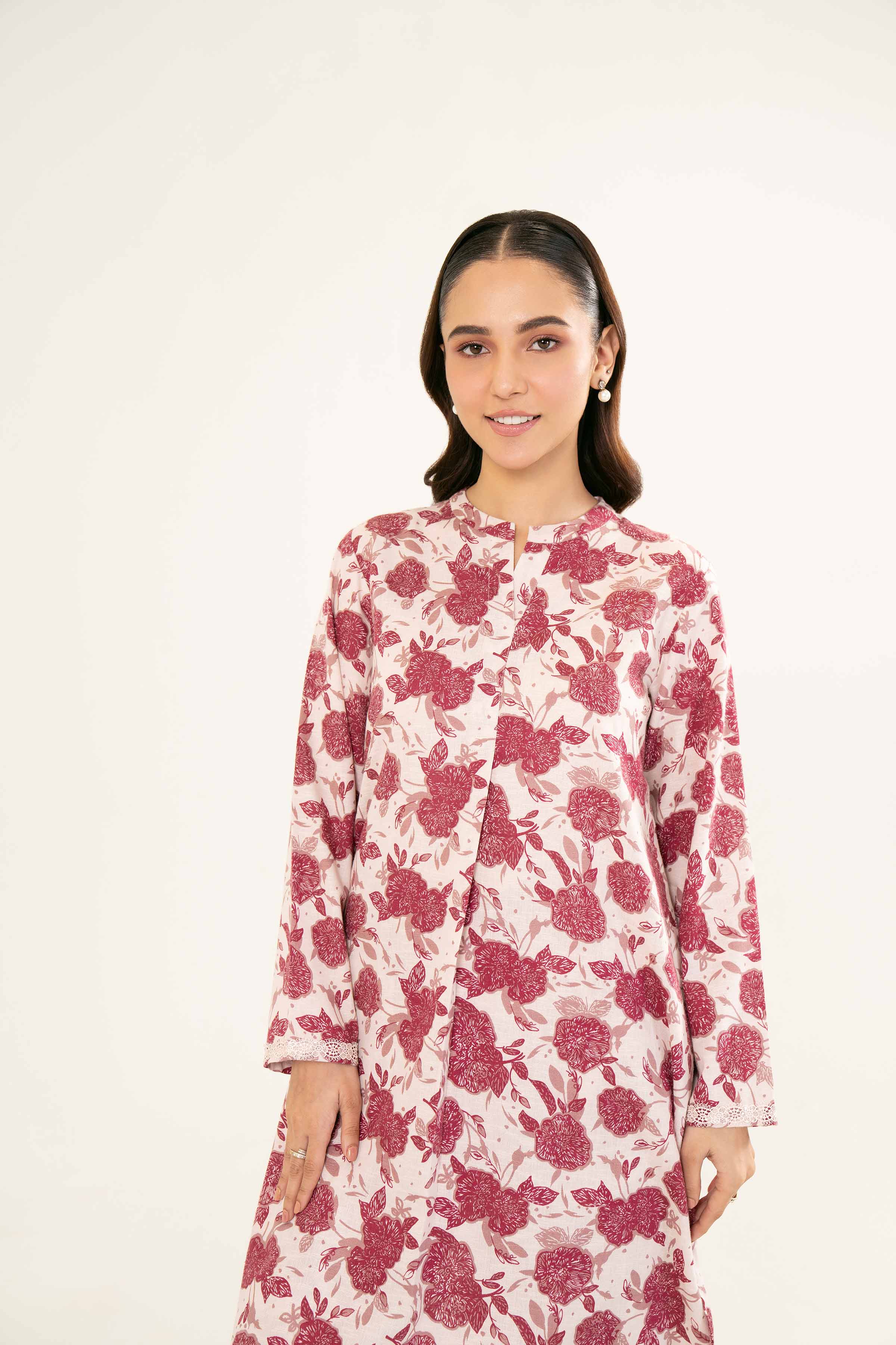NishatUK - Brown Printed  Karandi 2-piece ready to wear Dress