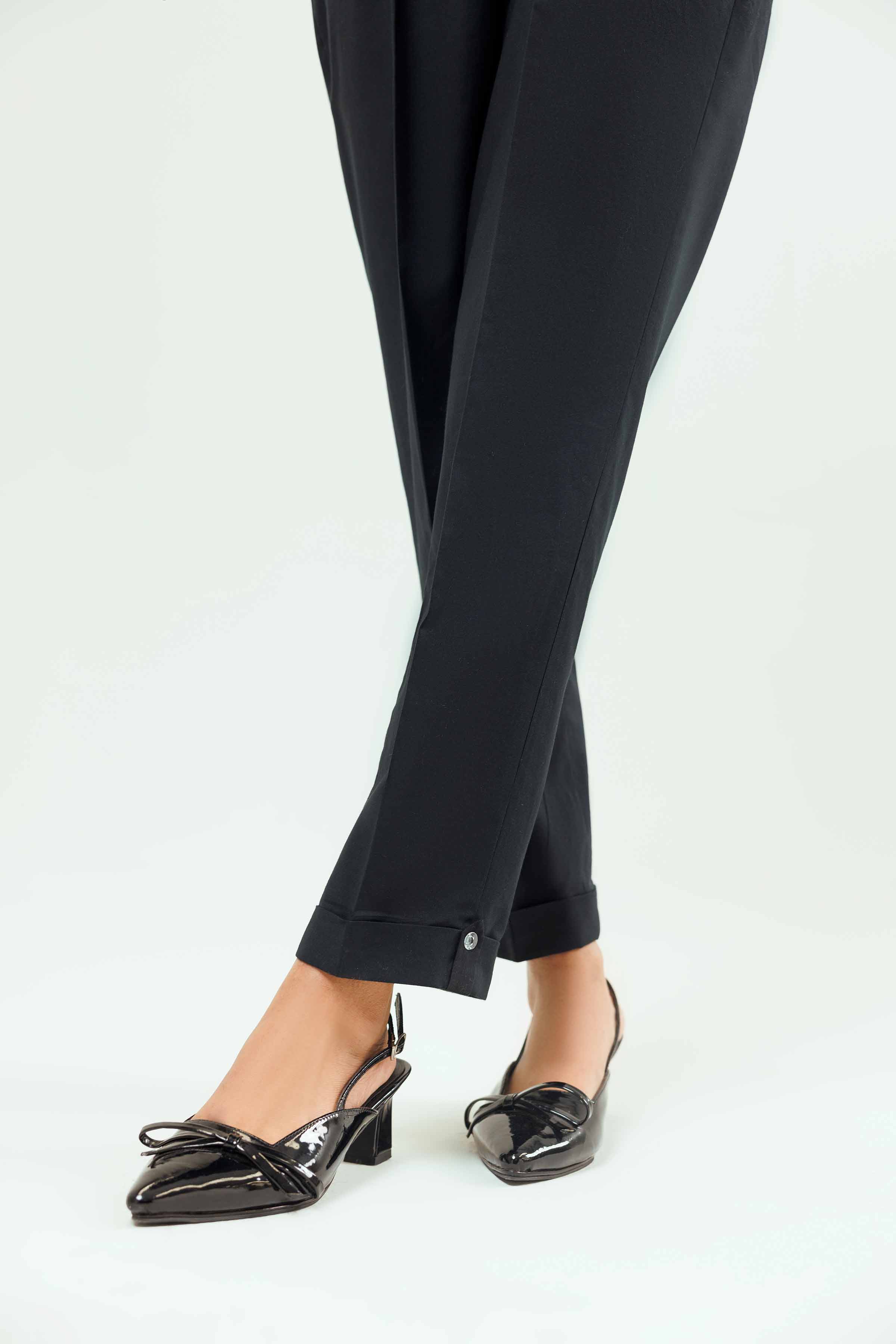 NishatUK - Black Embroidered   Cambric 1-piece ready to wear Trouser