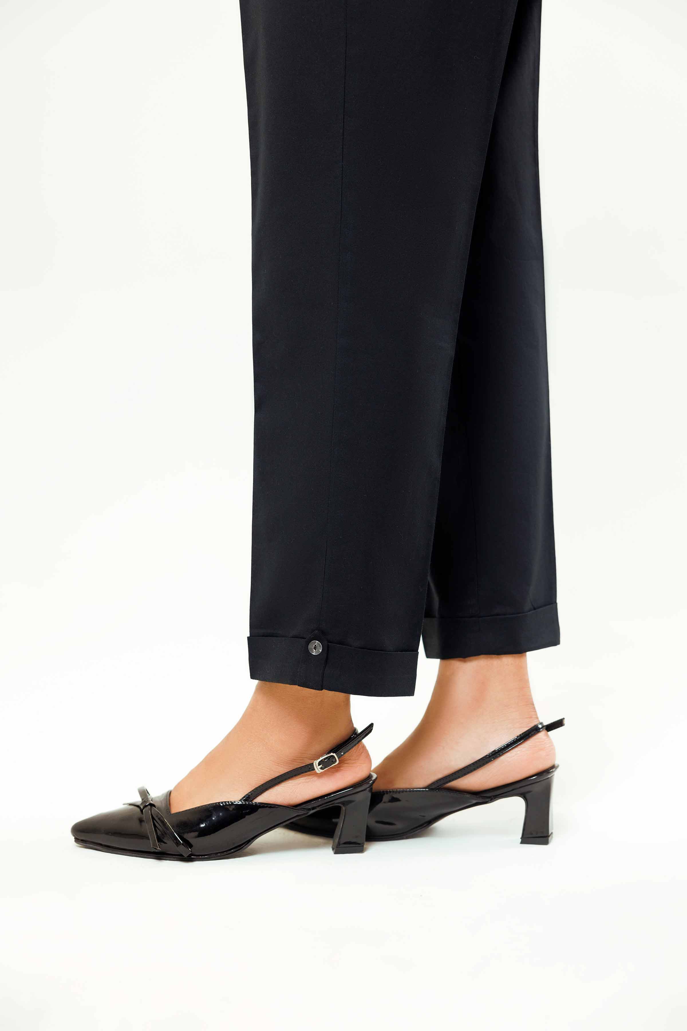 NishatUK - Black Embroidered   Cambric 1-piece ready to wear Trouser