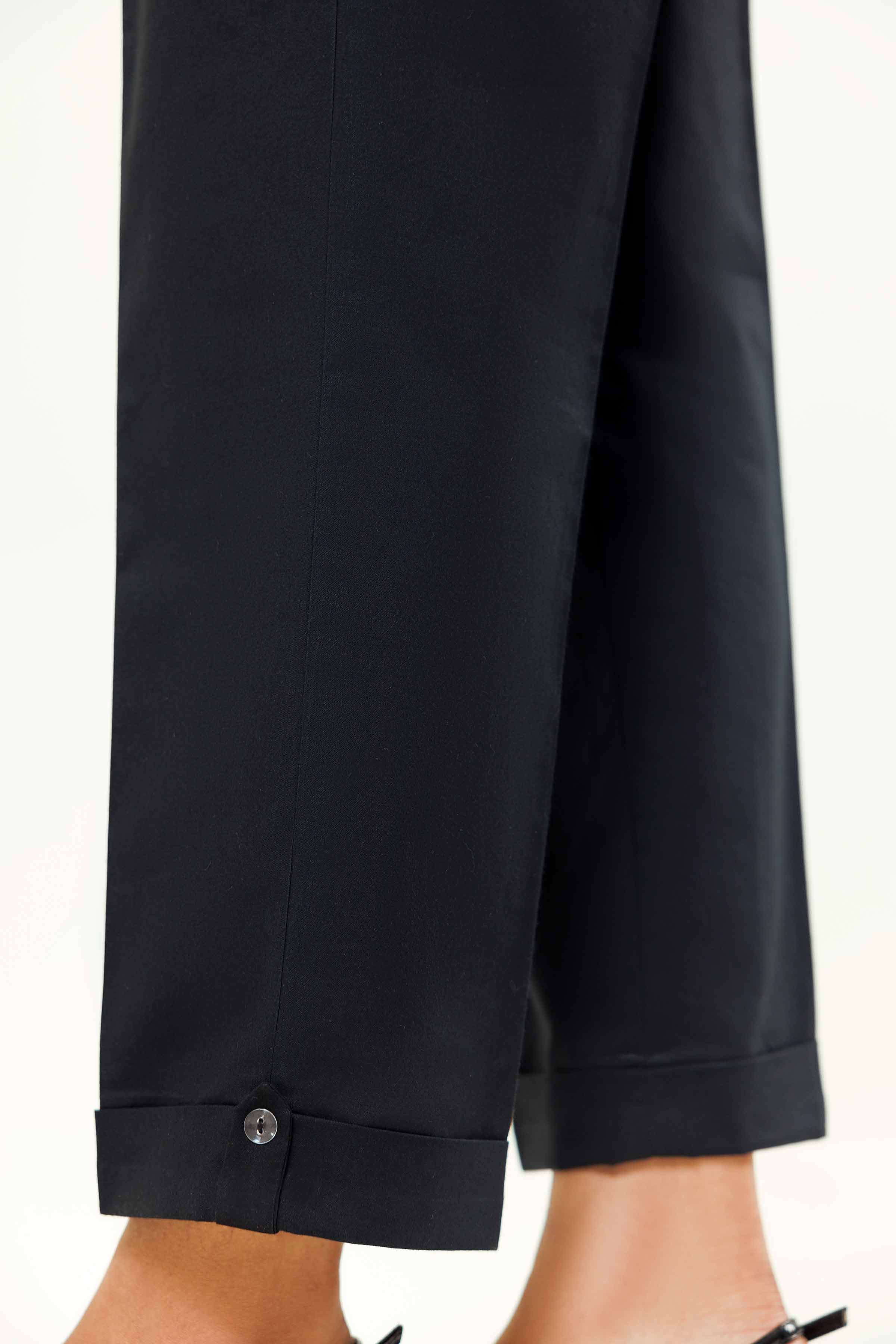 NishatUK - Black Embroidered   Cambric 1-piece ready to wear Trouser