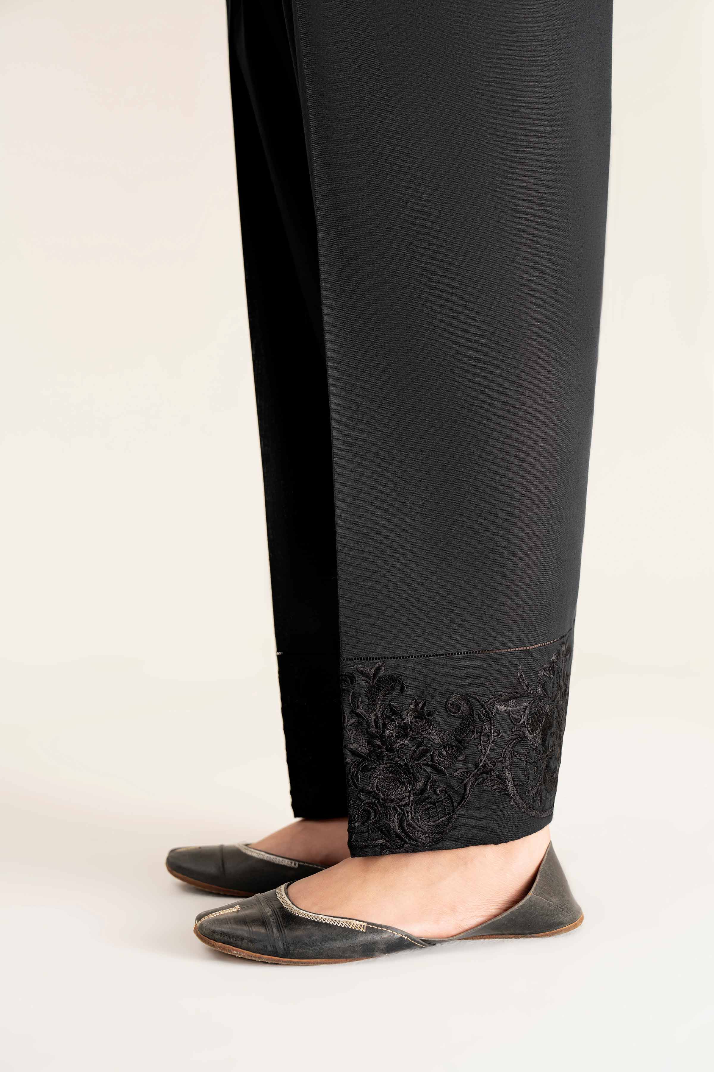 NishatUK - Black Solids  Karandi 1-piece ready to wear Shalwar