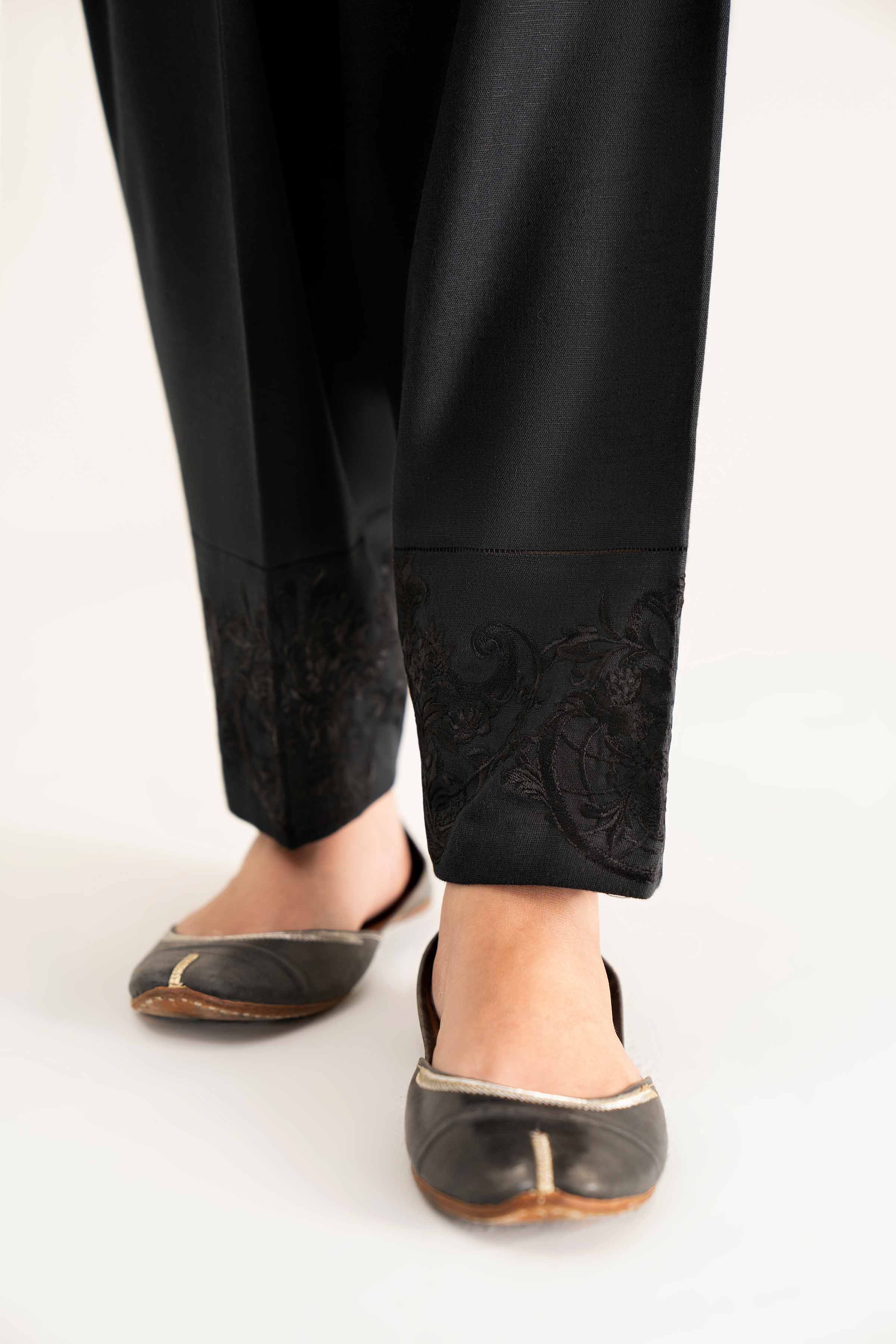 NishatUK - Black Solids  Karandi 1-piece ready to wear Shalwar
