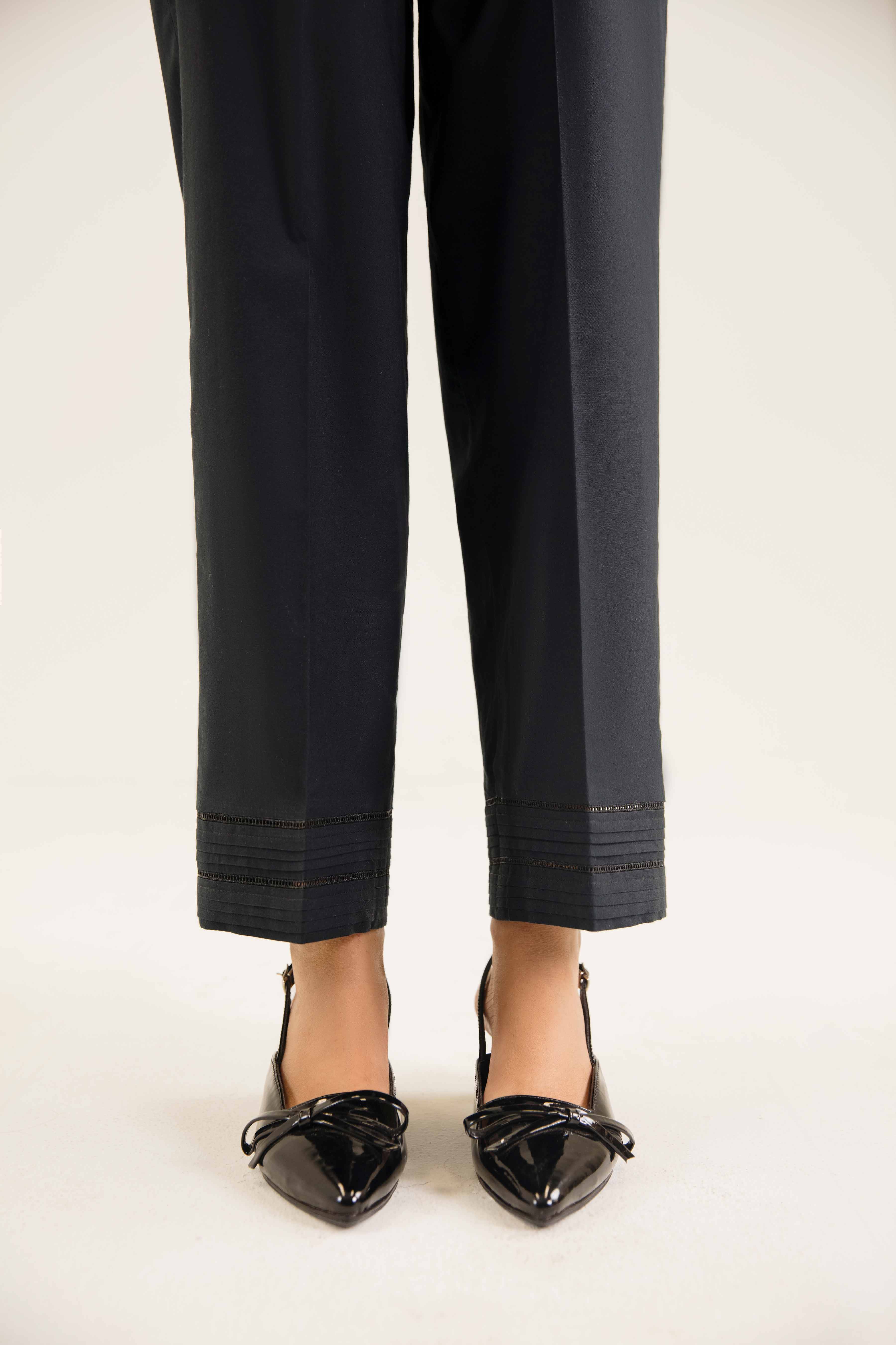NishatUK - Black Solids  Cambric 1-piece ready to wear Trouser