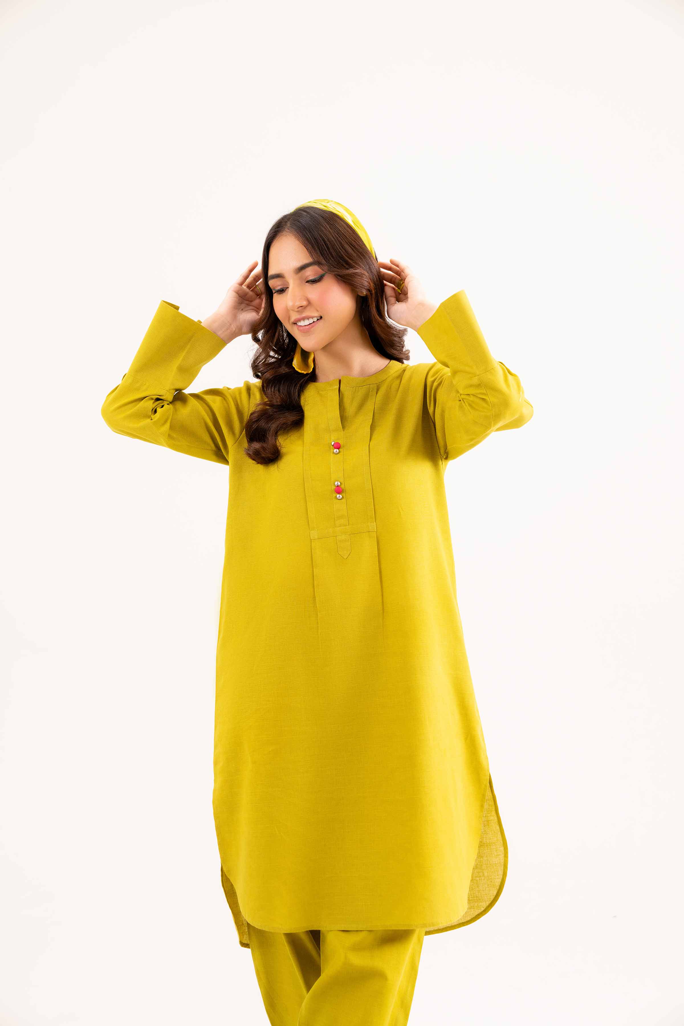 NishatUK - Brown Solids Khaddar 2-piece ready to wear Dress