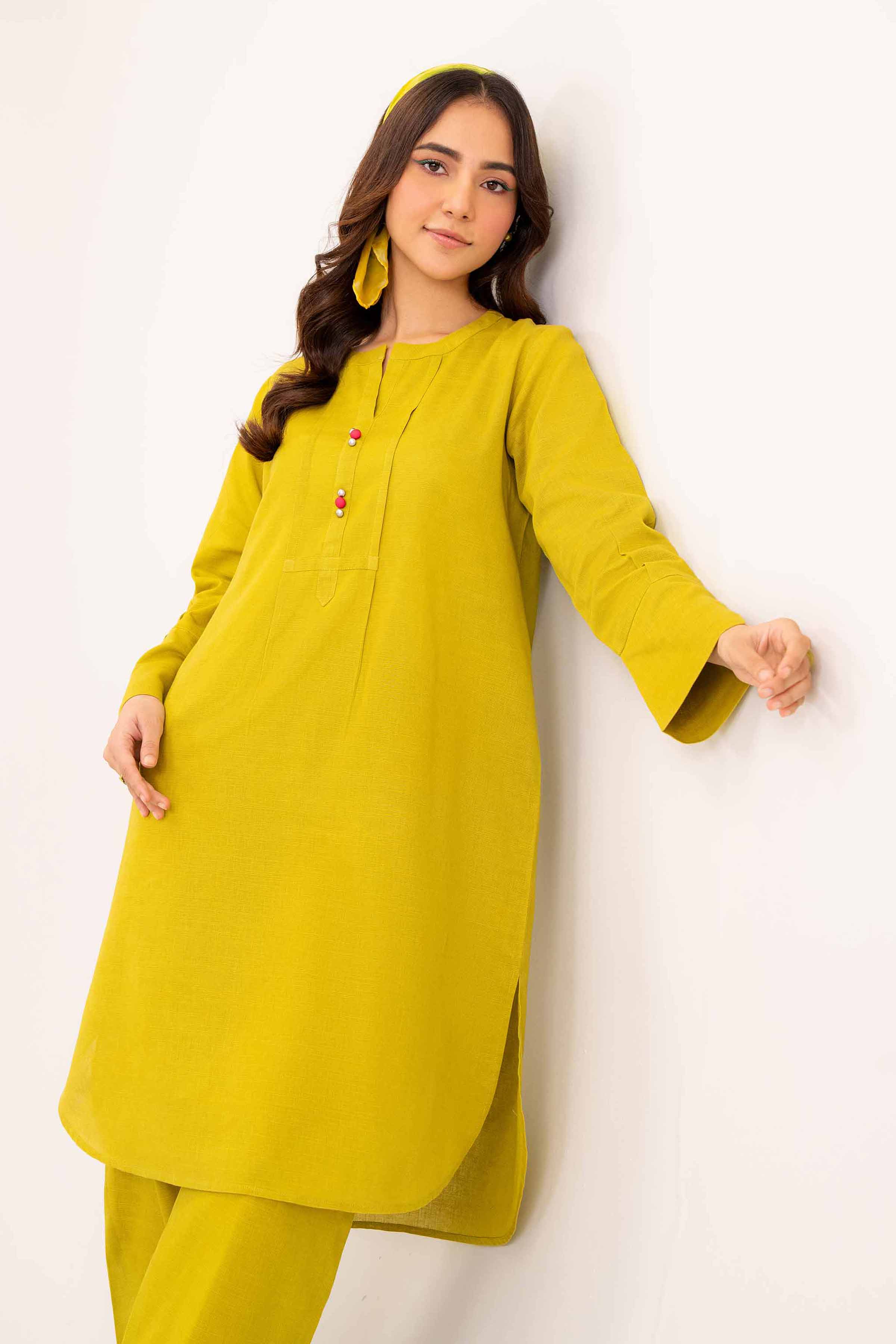 NishatUK - Brown Solids Khaddar 2-piece ready to wear Dress