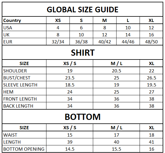 Size Guide