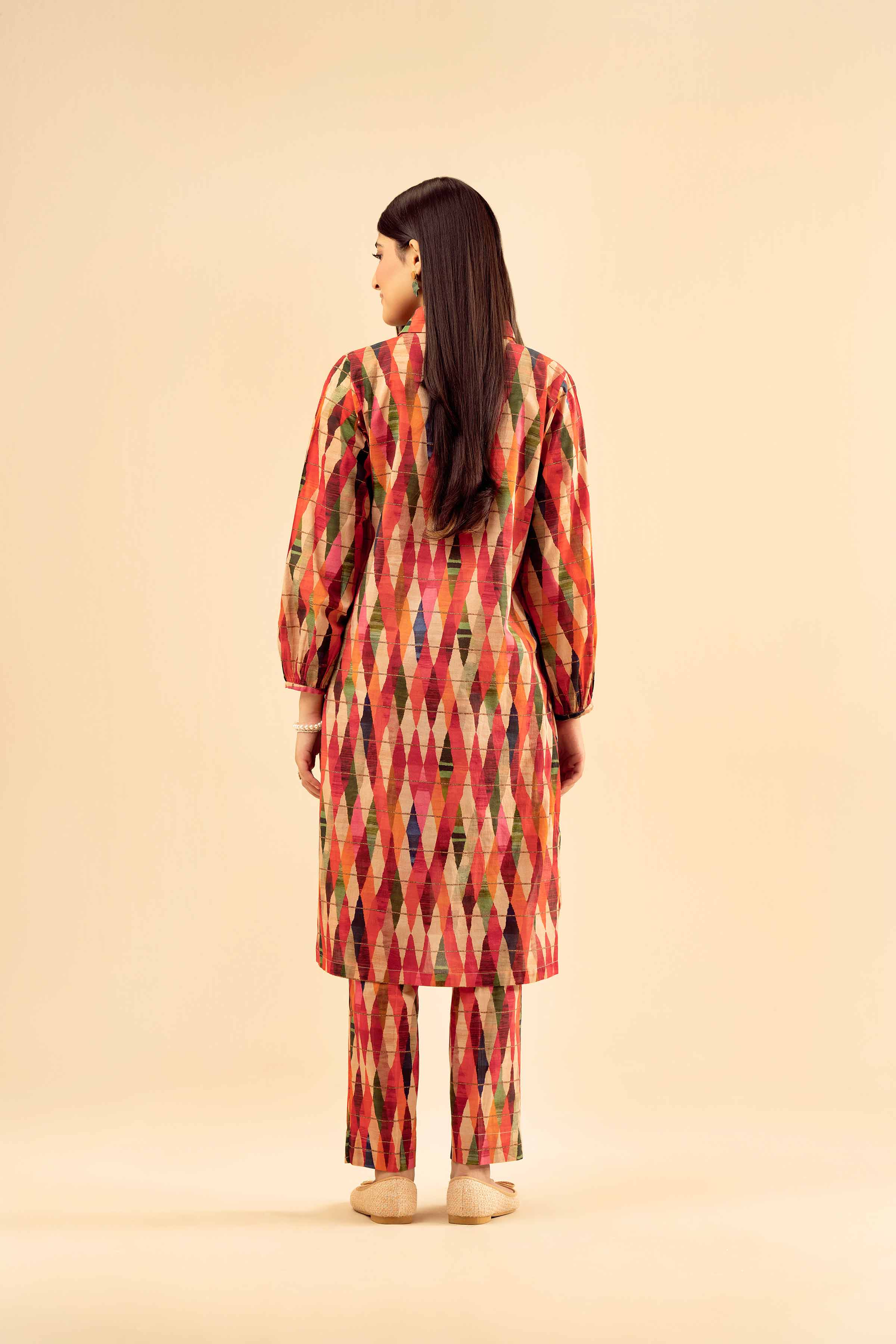 NishatUK - Multi Printed Cambric 2-piece ready to wear Dress