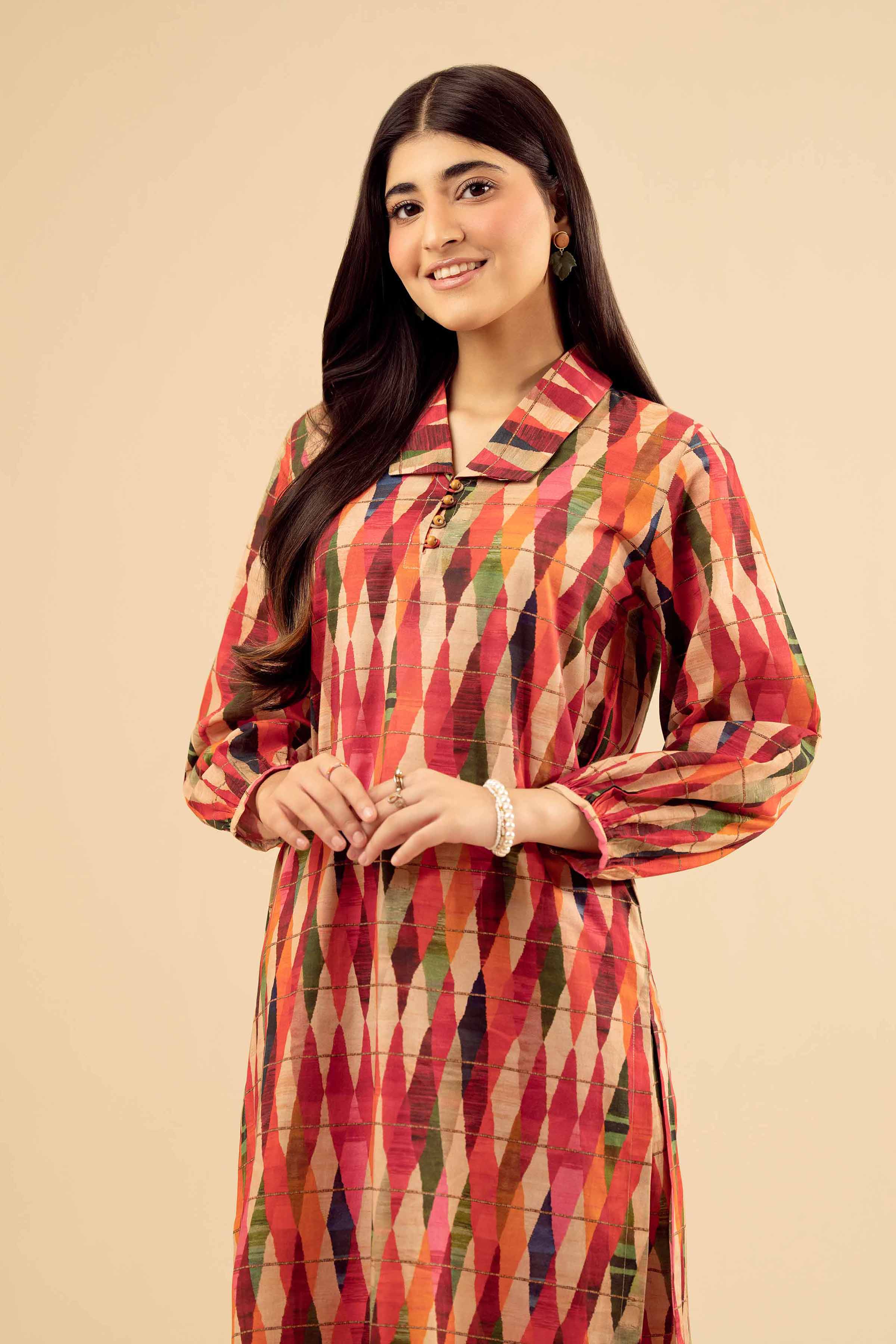NishatUK - Multi Printed Cambric 2-piece ready to wear Dress