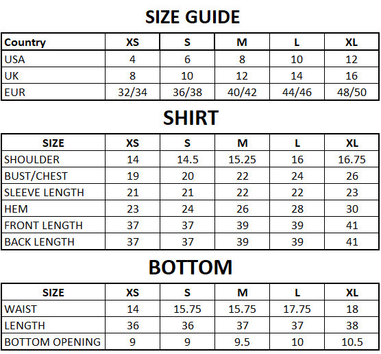 Size Guide