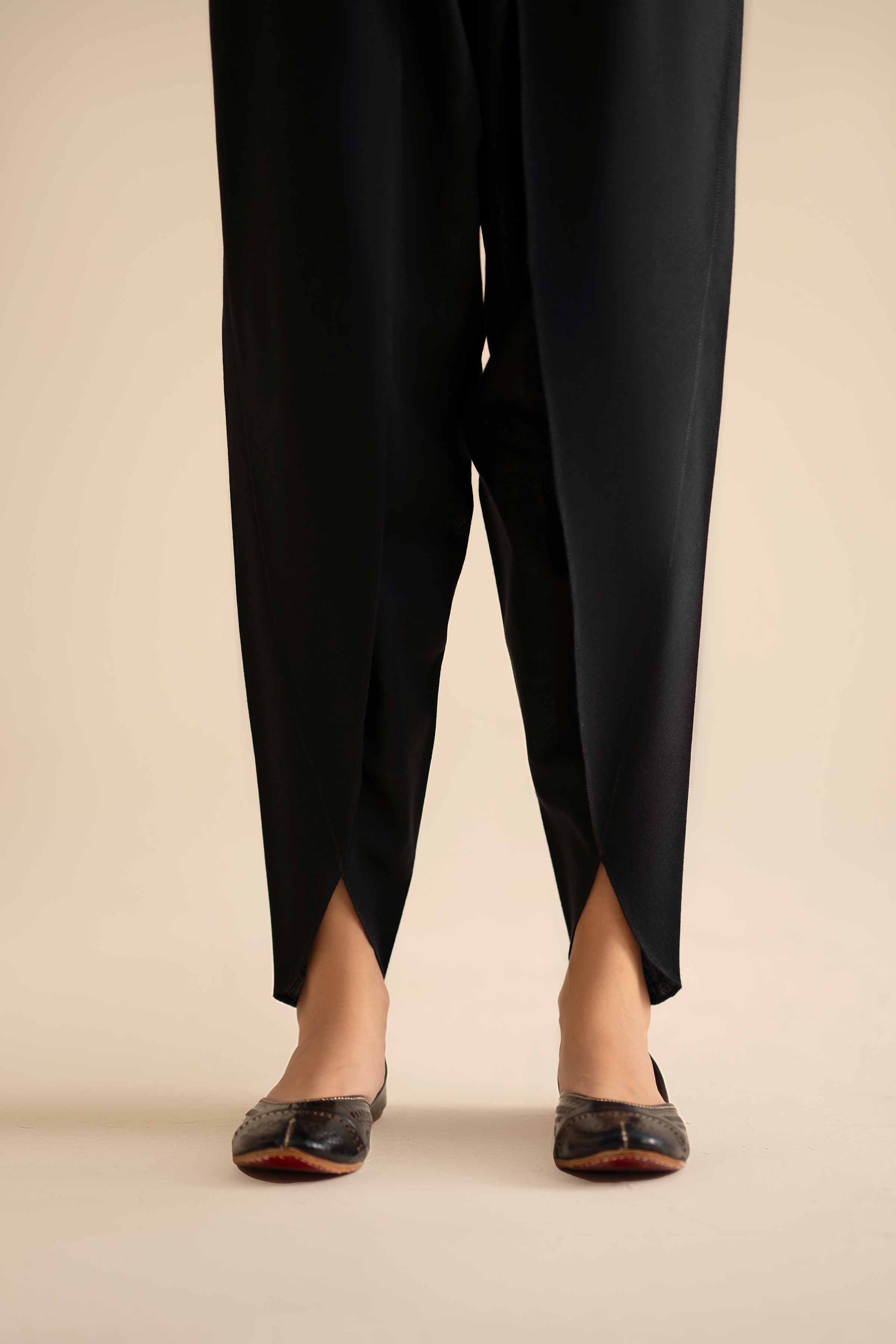 NishatUK - Black Solids Karandi 1-piece ready to wear Shalwar