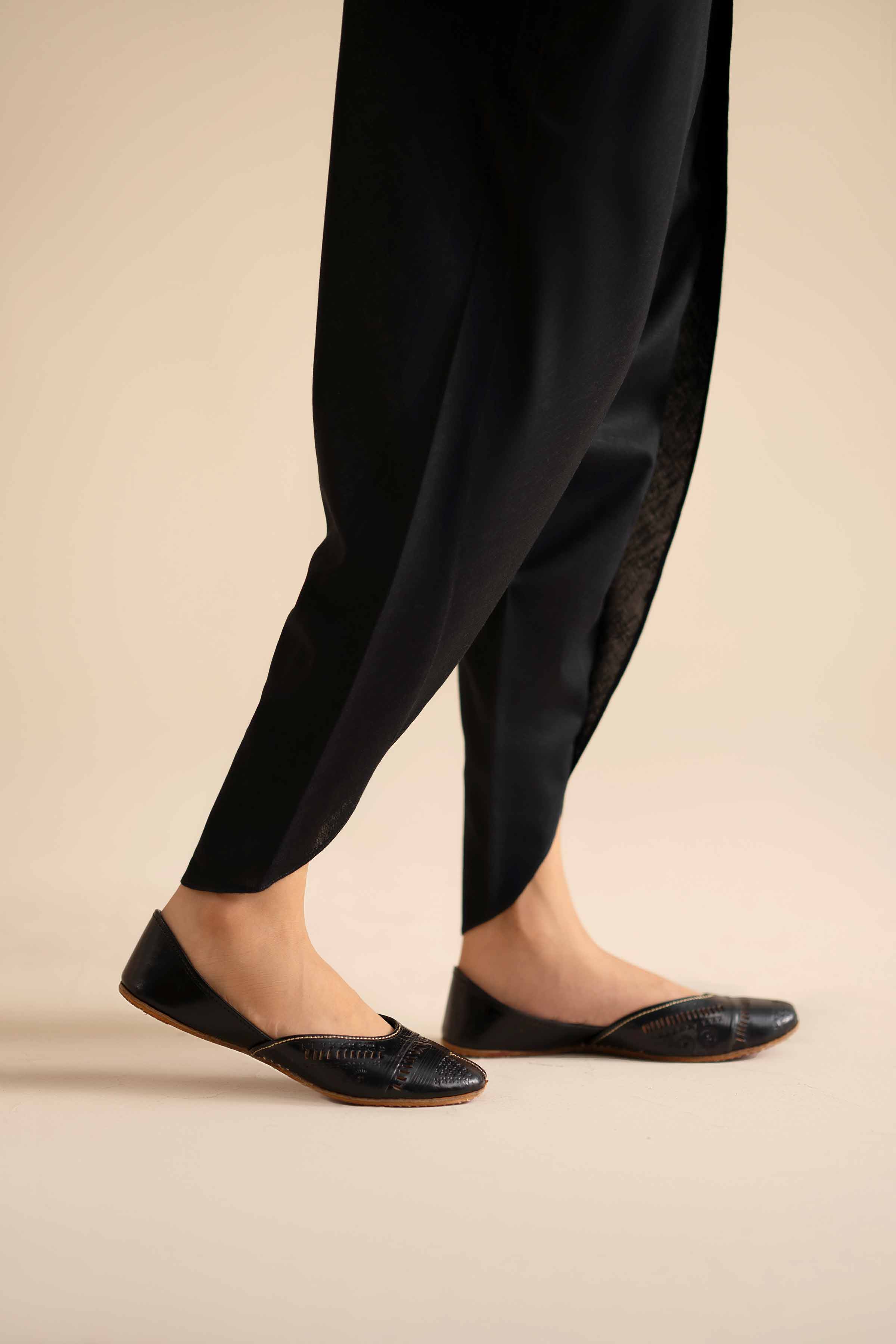 NishatUK - Black Solids Karandi 1-piece ready to wear Shalwar