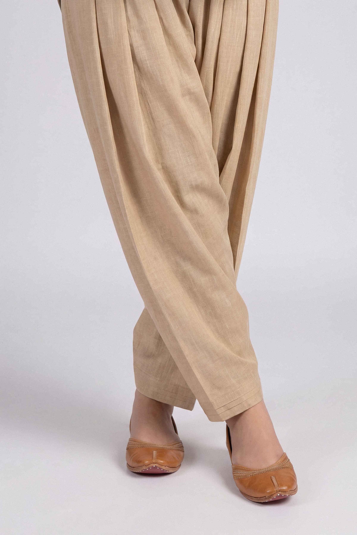 Nishat UK - Beige Solids Karandi 1 Piece ready to wear shalwar