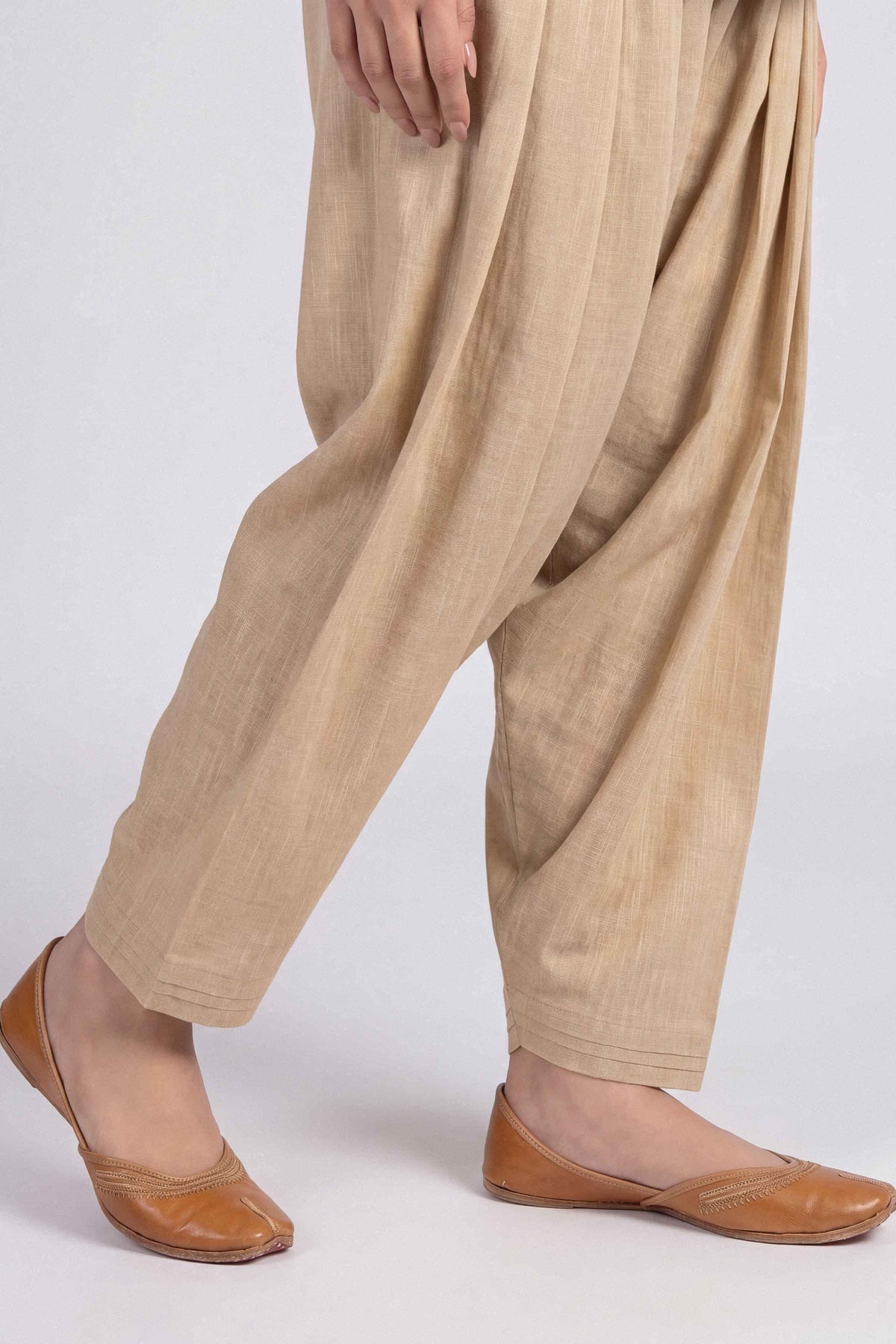 Nishat UK - Beige Solids Karandi 1 Piece ready to wear shalwar