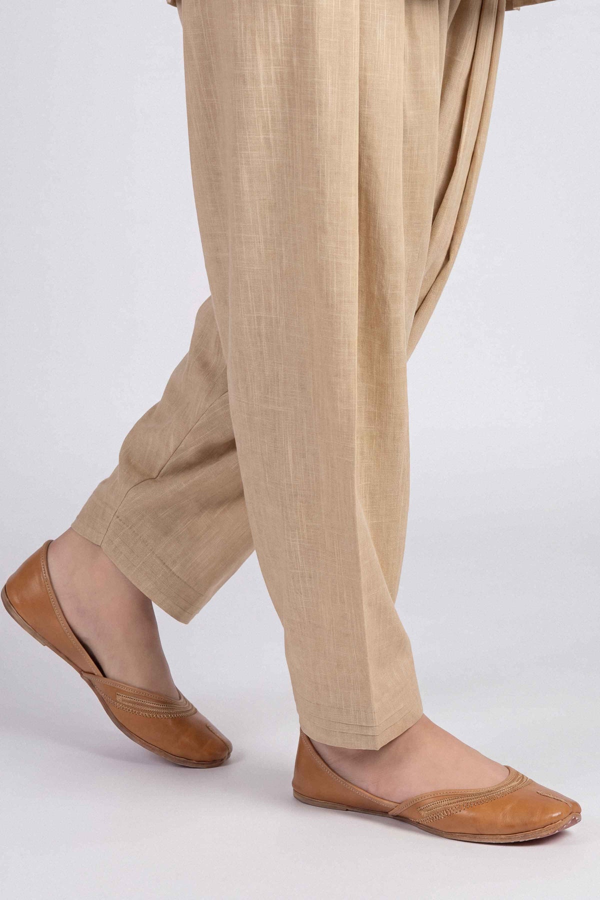 Nishat UK - Beige Solids Karandi 1 Piece ready to wear shalwar