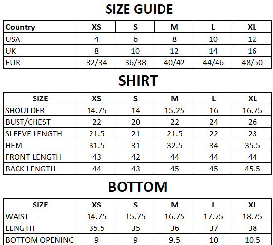 Size Guide